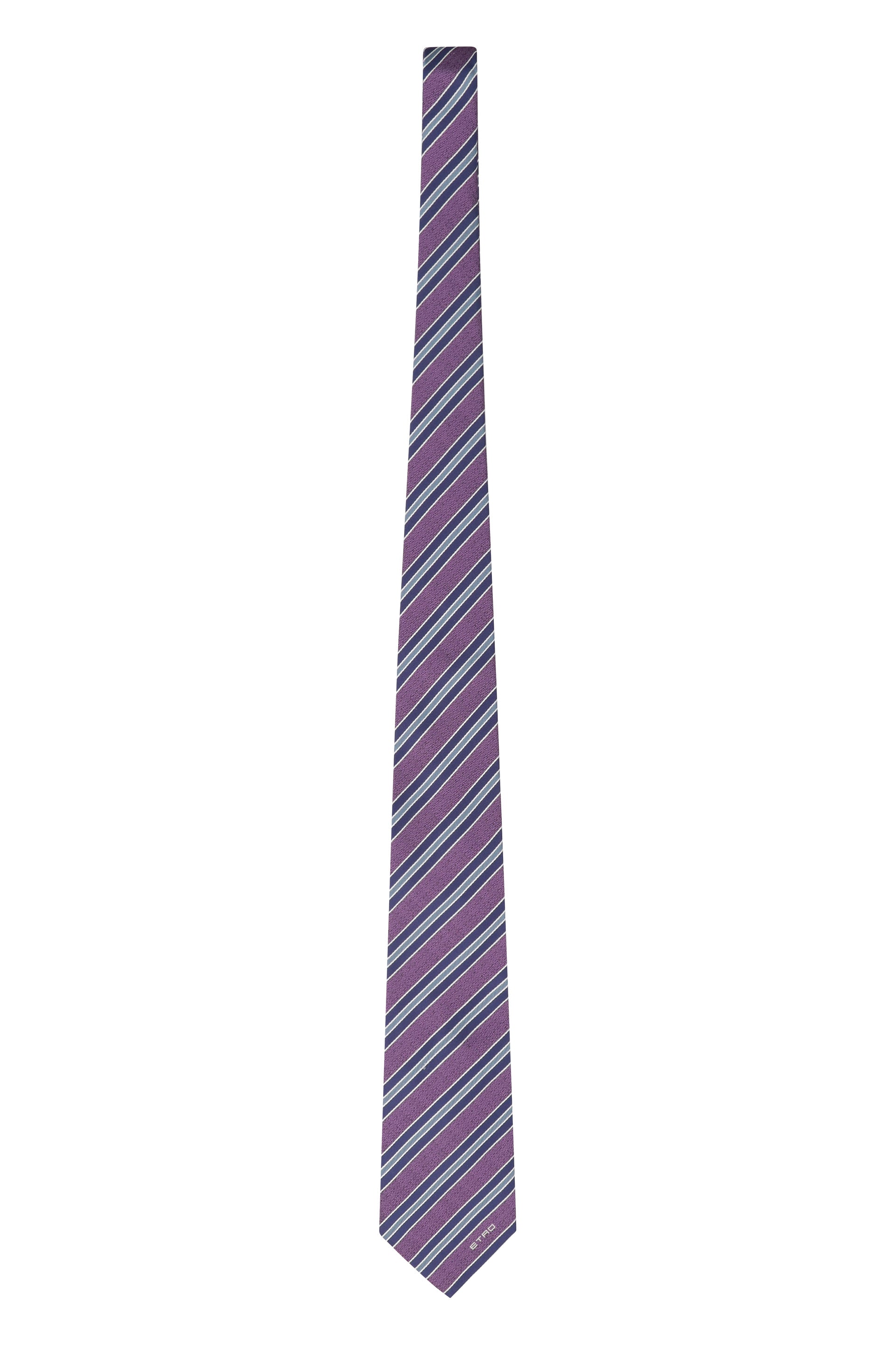 ETRO Striped Silk Tie - 8 cm Width