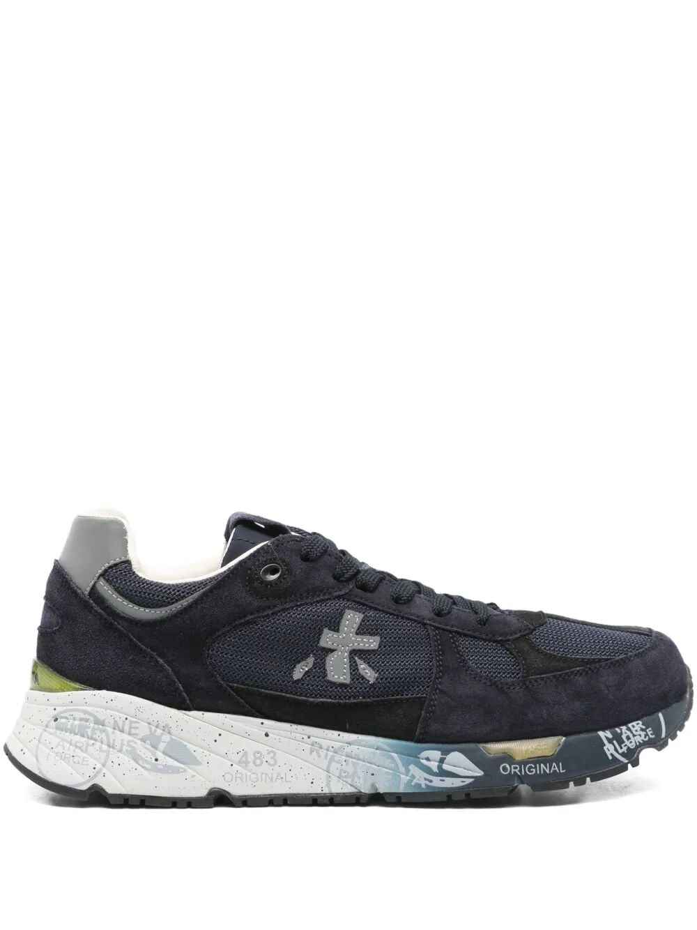 PREMIATA Men's Premium Leather and Textile Sneakers