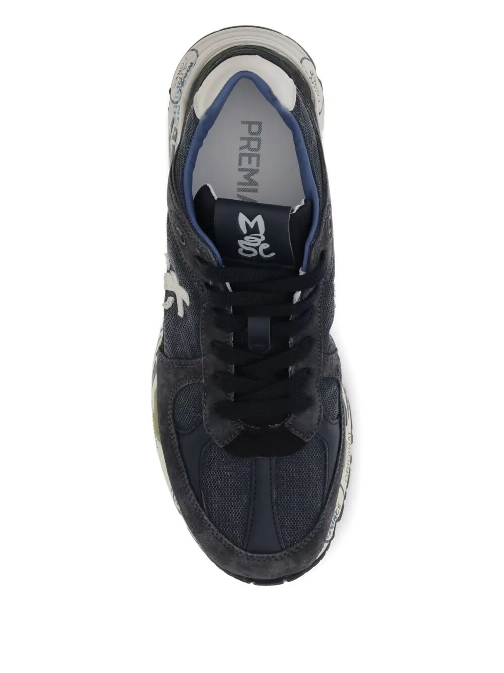 PREMIATA Men's Suede and Mesh Sneakers