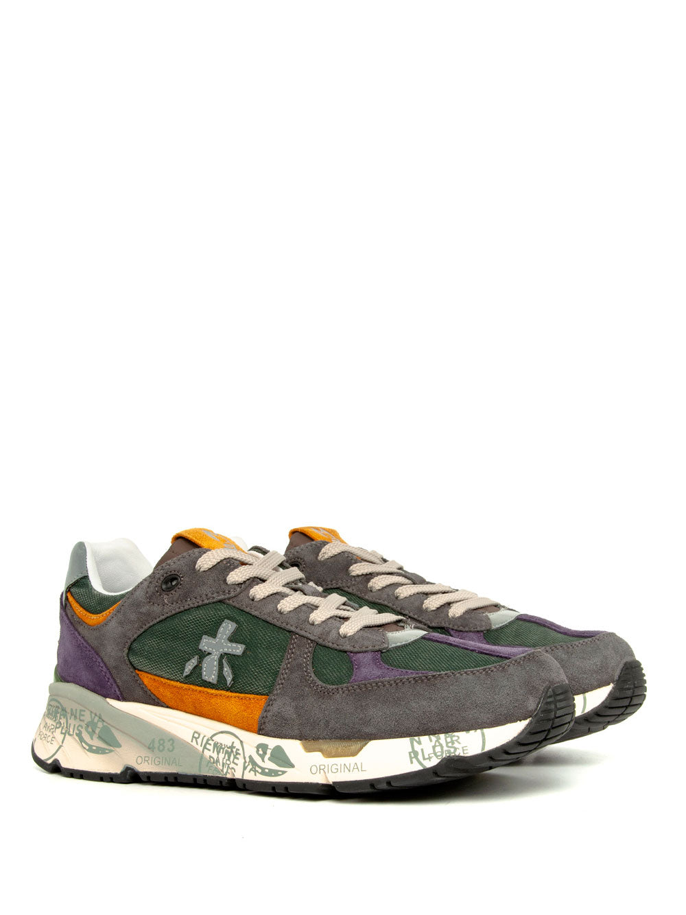 PREMIATA Suede and Mesh Sneakers for Men