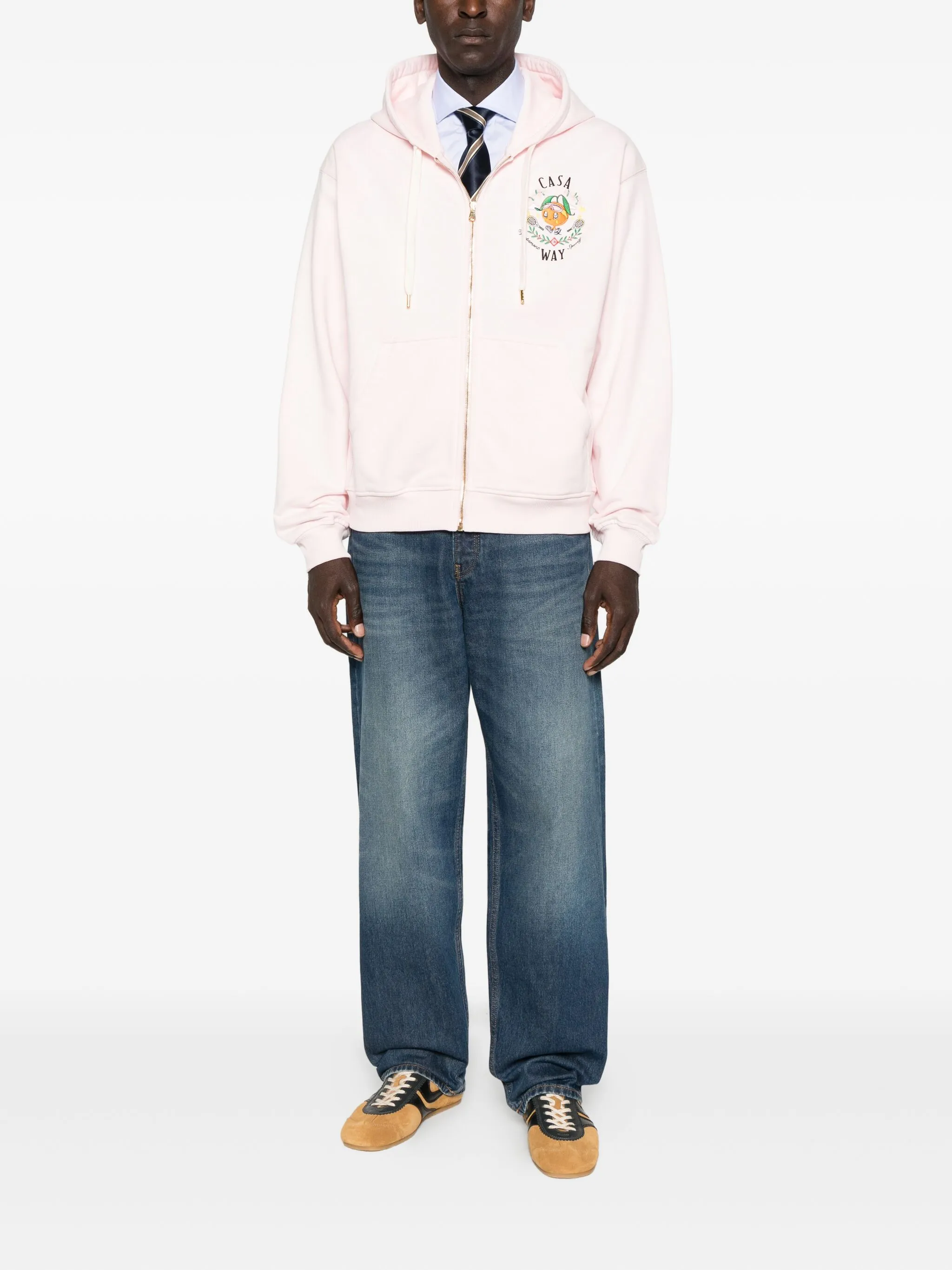 CASABLANCA Men's Full-Zip Mascot Hoodie