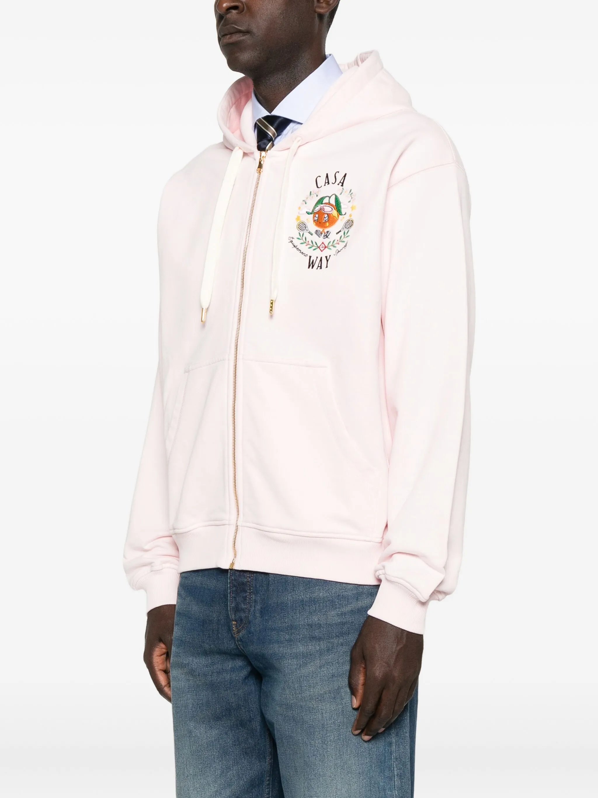 CASABLANCA Men's Full-Zip Mascot Hoodie