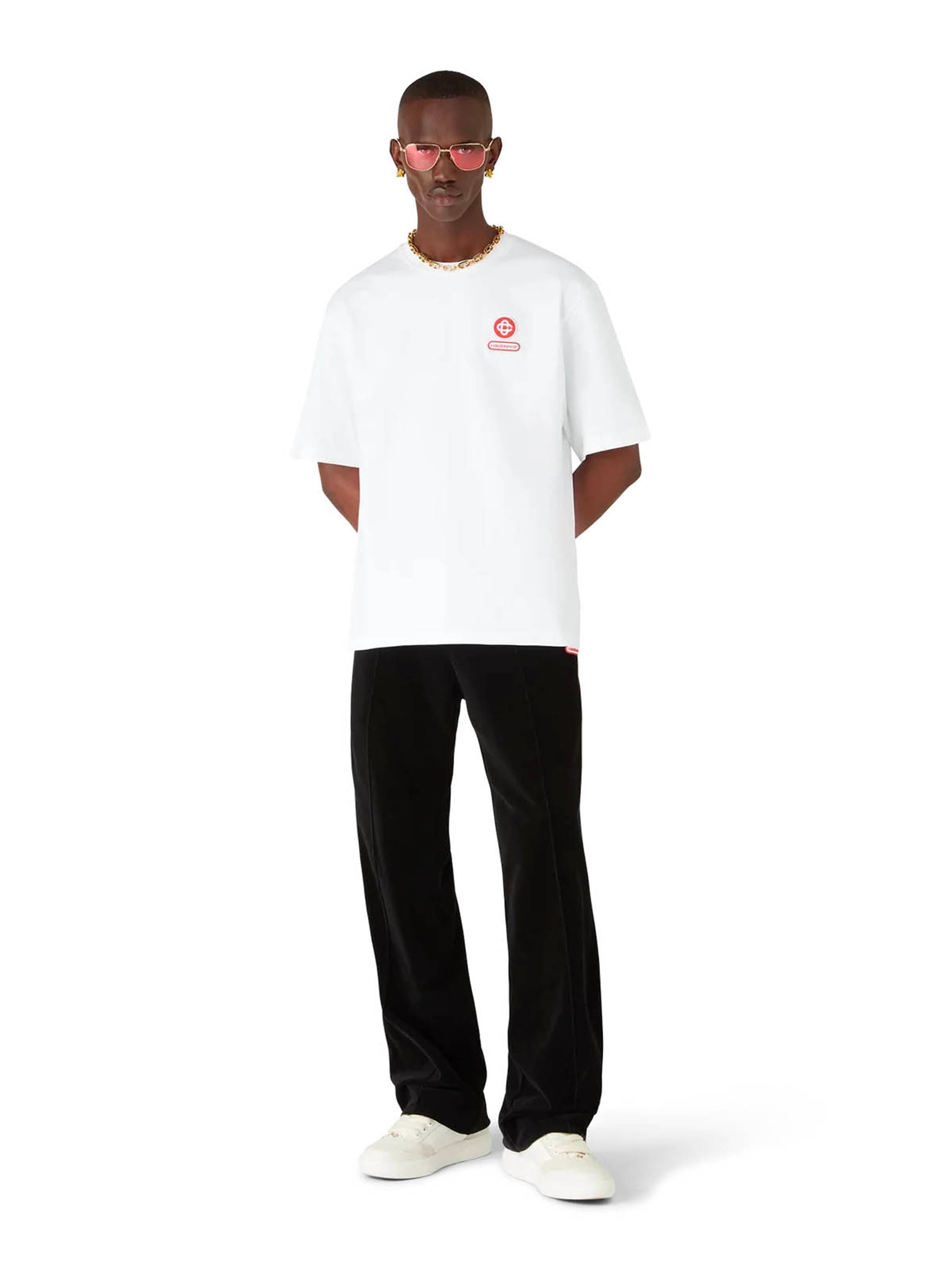 CASABLANCA Oversized Blades Printed T-Shirt