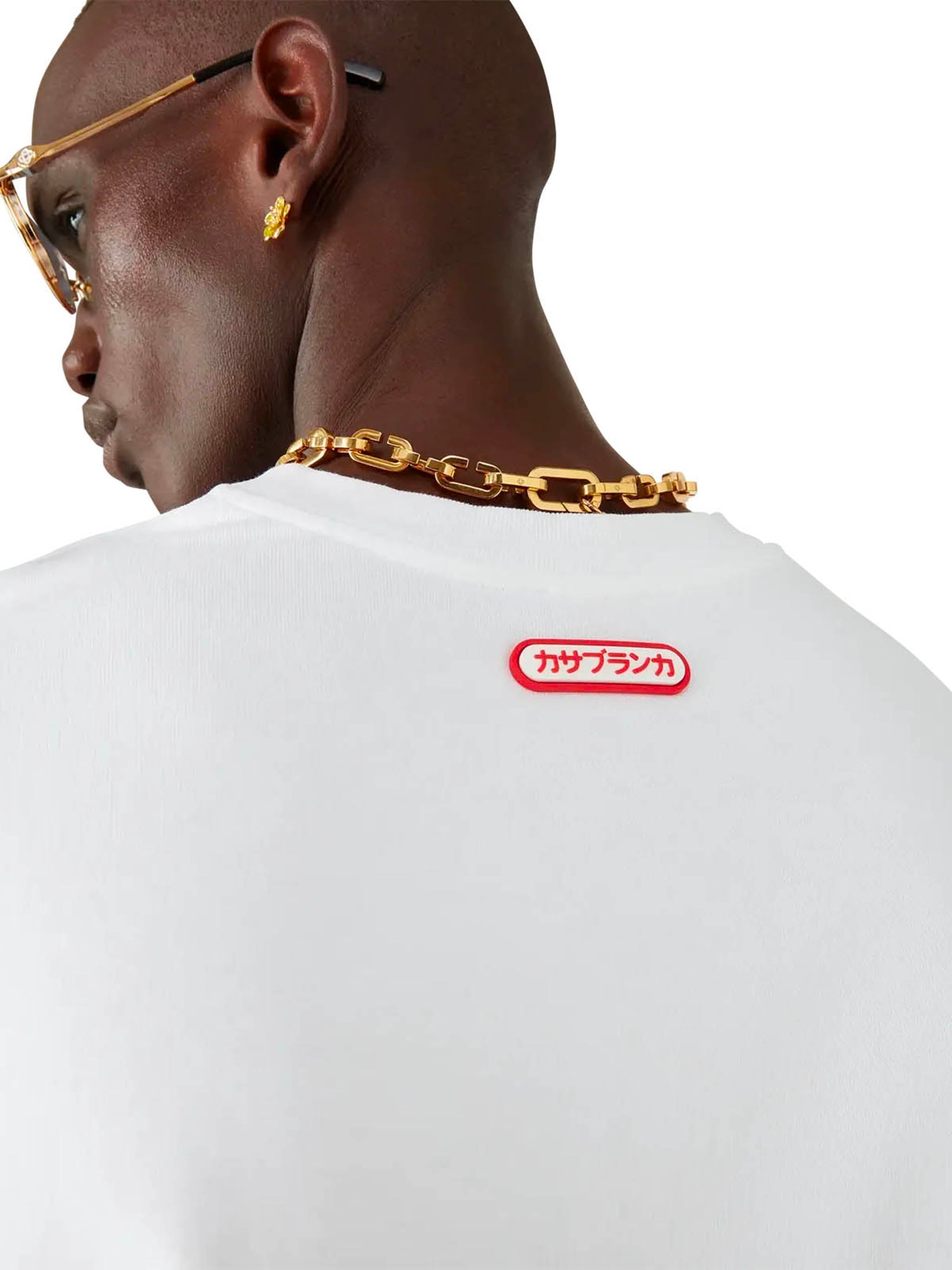 CASABLANCA Oversized Blades Printed T-Shirt