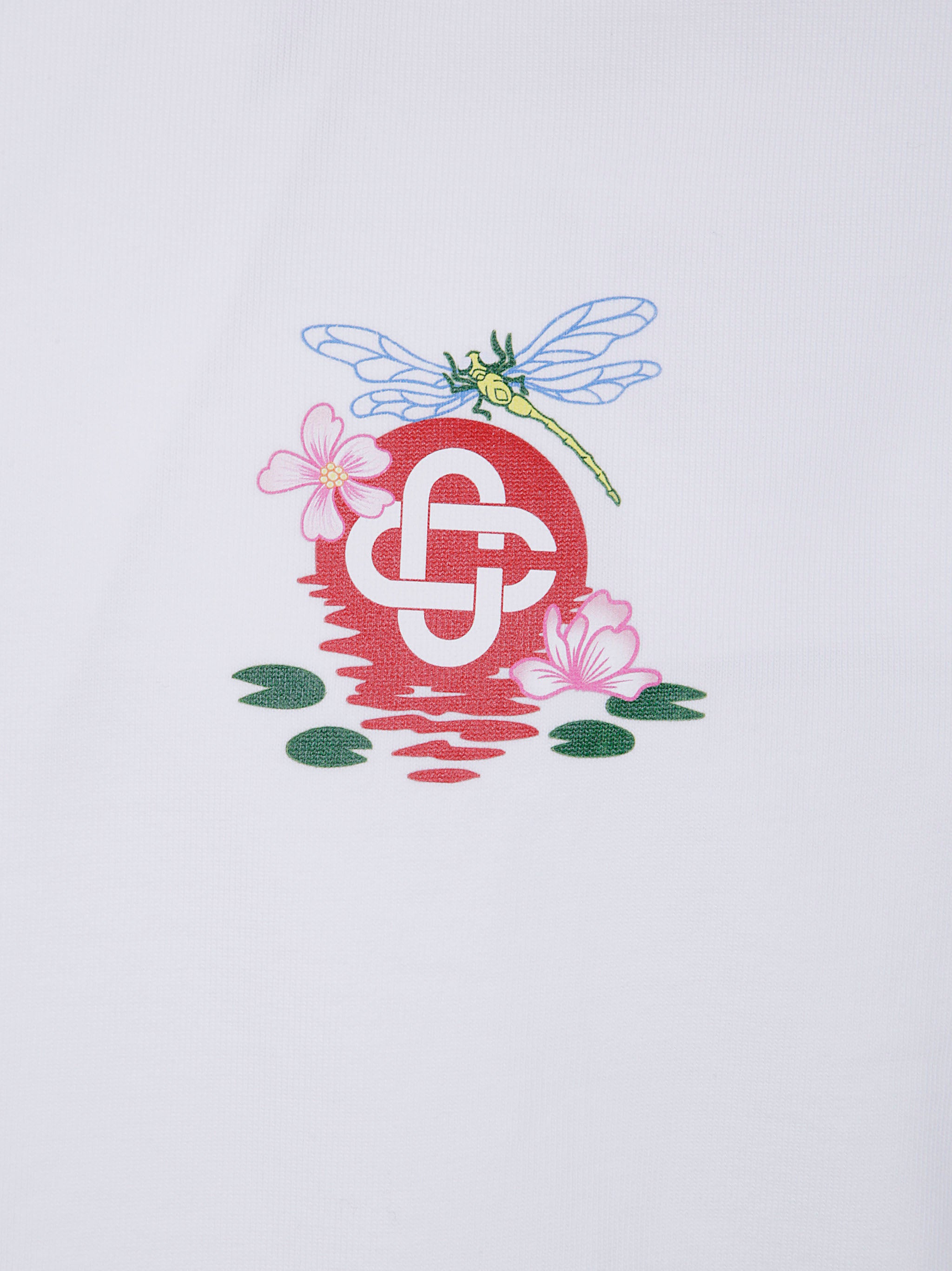 CASABLANCA Oversized Dragonfly Floral Printed T-Shirt - Fall/Winter 2025