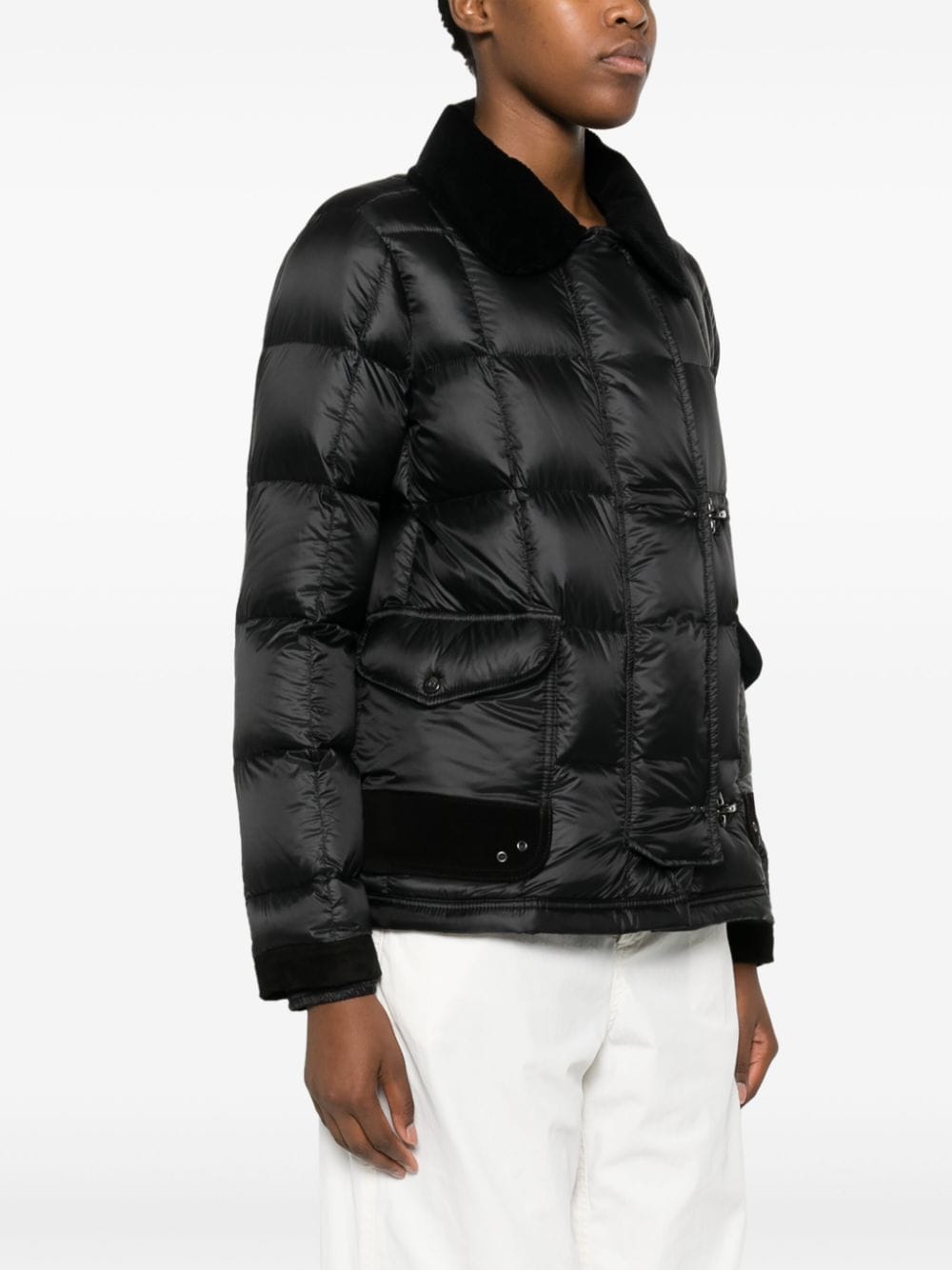 FAY Classic Collar Quilted Down Jacket for Women