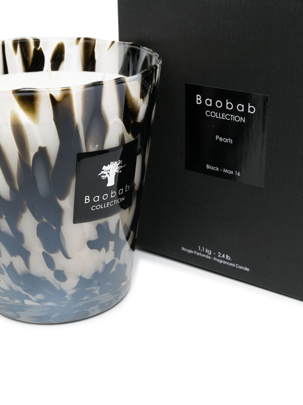 BAOBAB COLLECTION Mini Black Pearls Candle