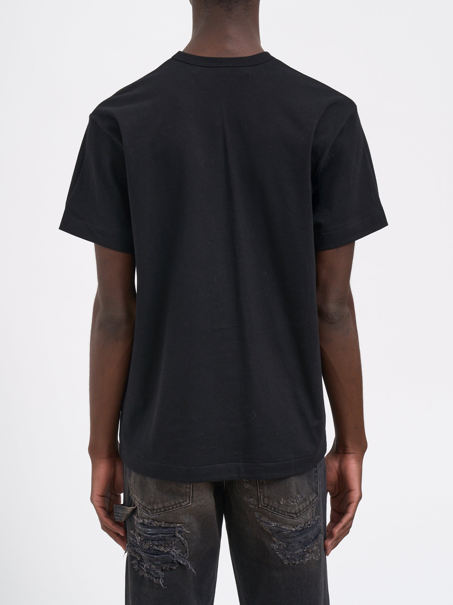 COMME DES GARÇONS PLAY Classic Crewneck Logo T-Shirt (Size L)