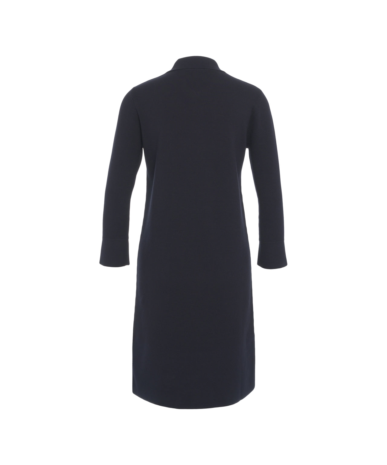 MAX MARA Elegant Midi Dress with Classic Collar and Half Zipper