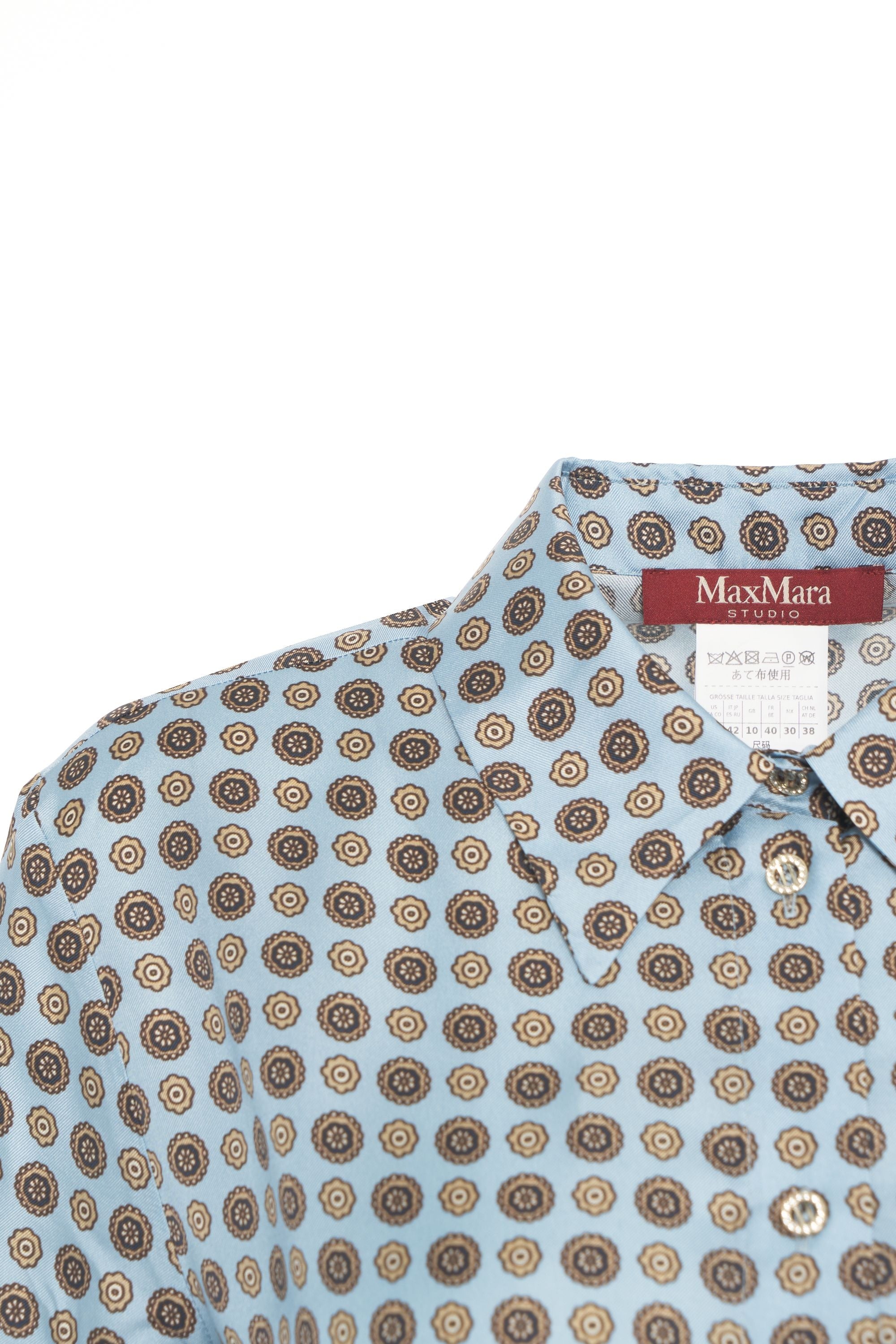 MAX MARA Elegant Blouse with Waist Belt