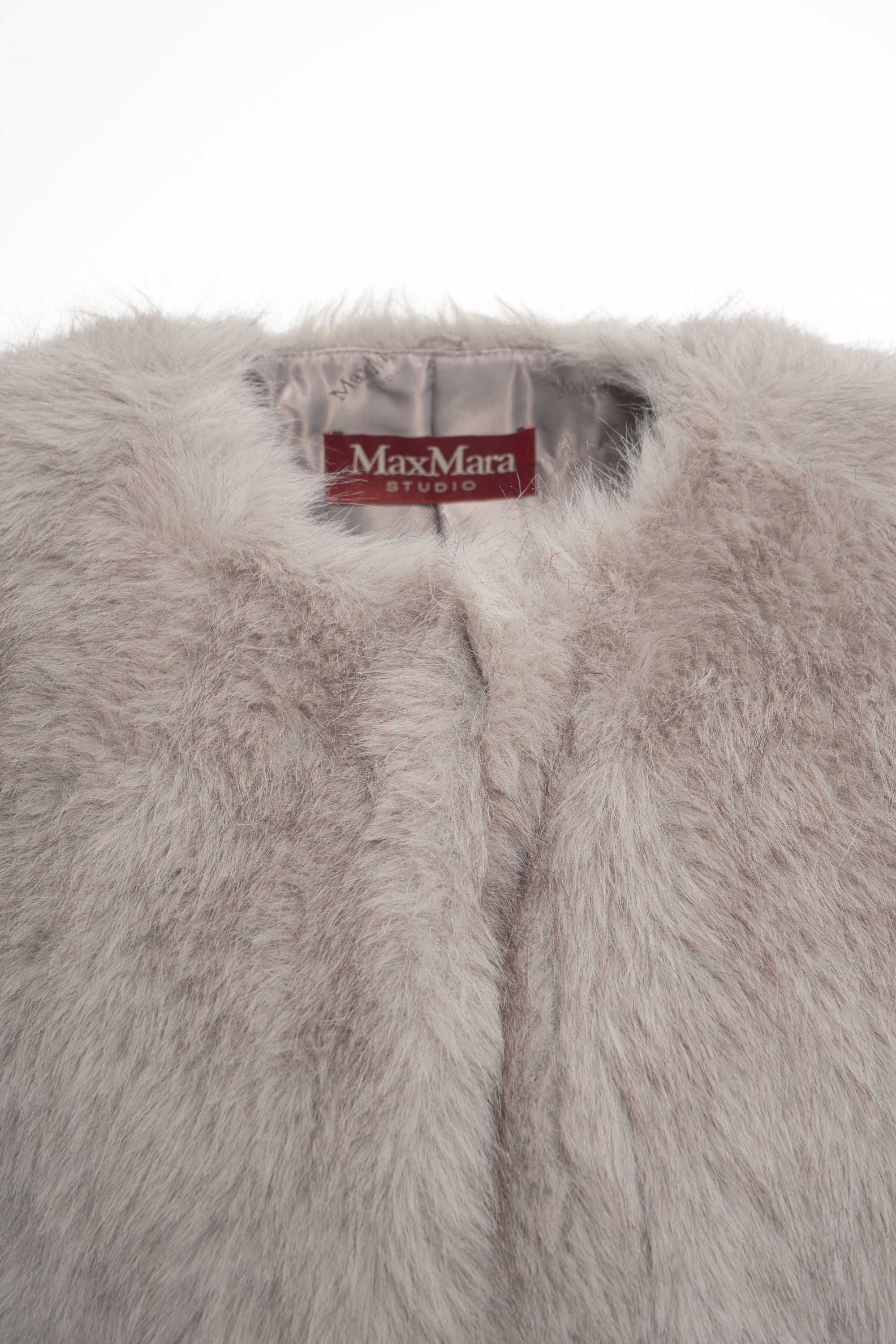 MAX MARA Luxurious Oversized Faux Fur Jacket