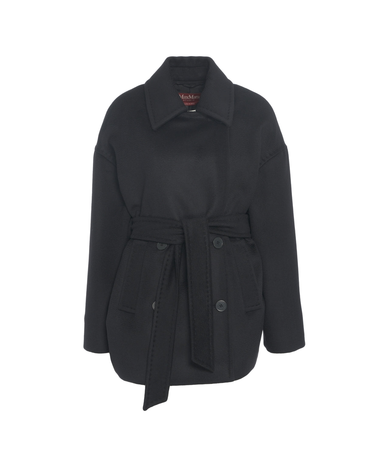 MAX MARA Elegant Wool Jacket with Cinched Waist for Women