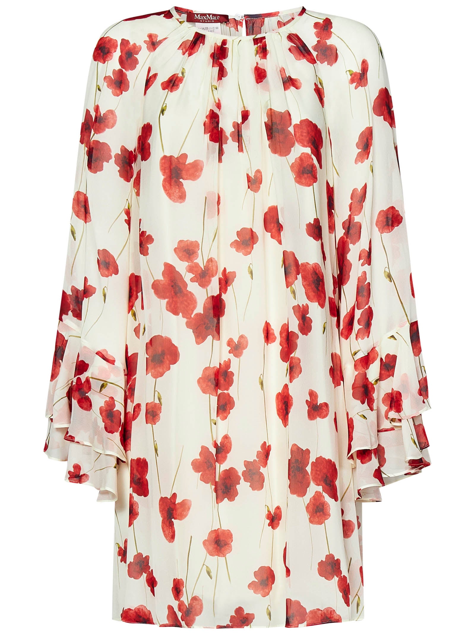 MAX MARA Floral Print Mini Dress - Size 42 IT