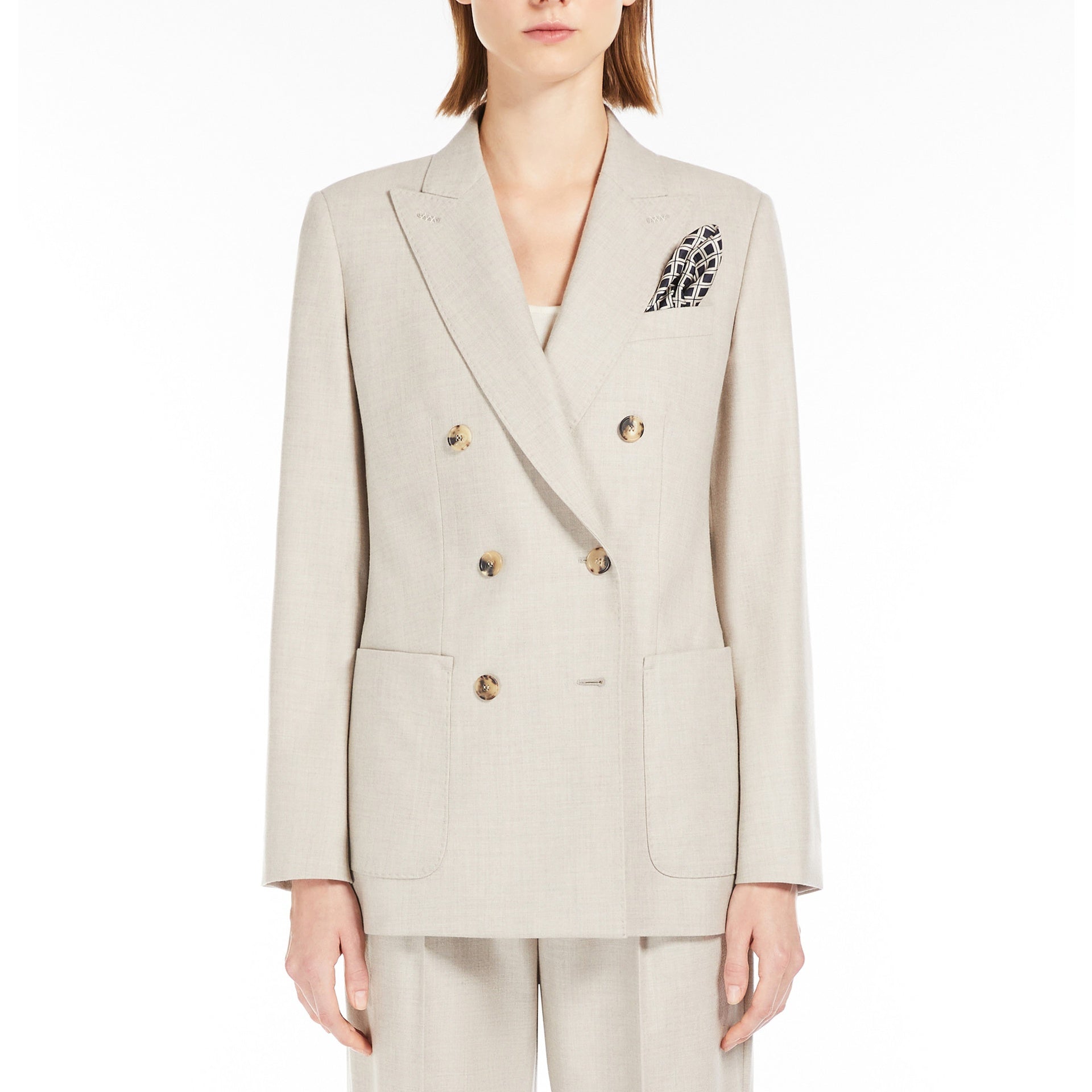 MAX MARA Fred Jacket - Elegant Cashmere Blend with Double-Breasted Design