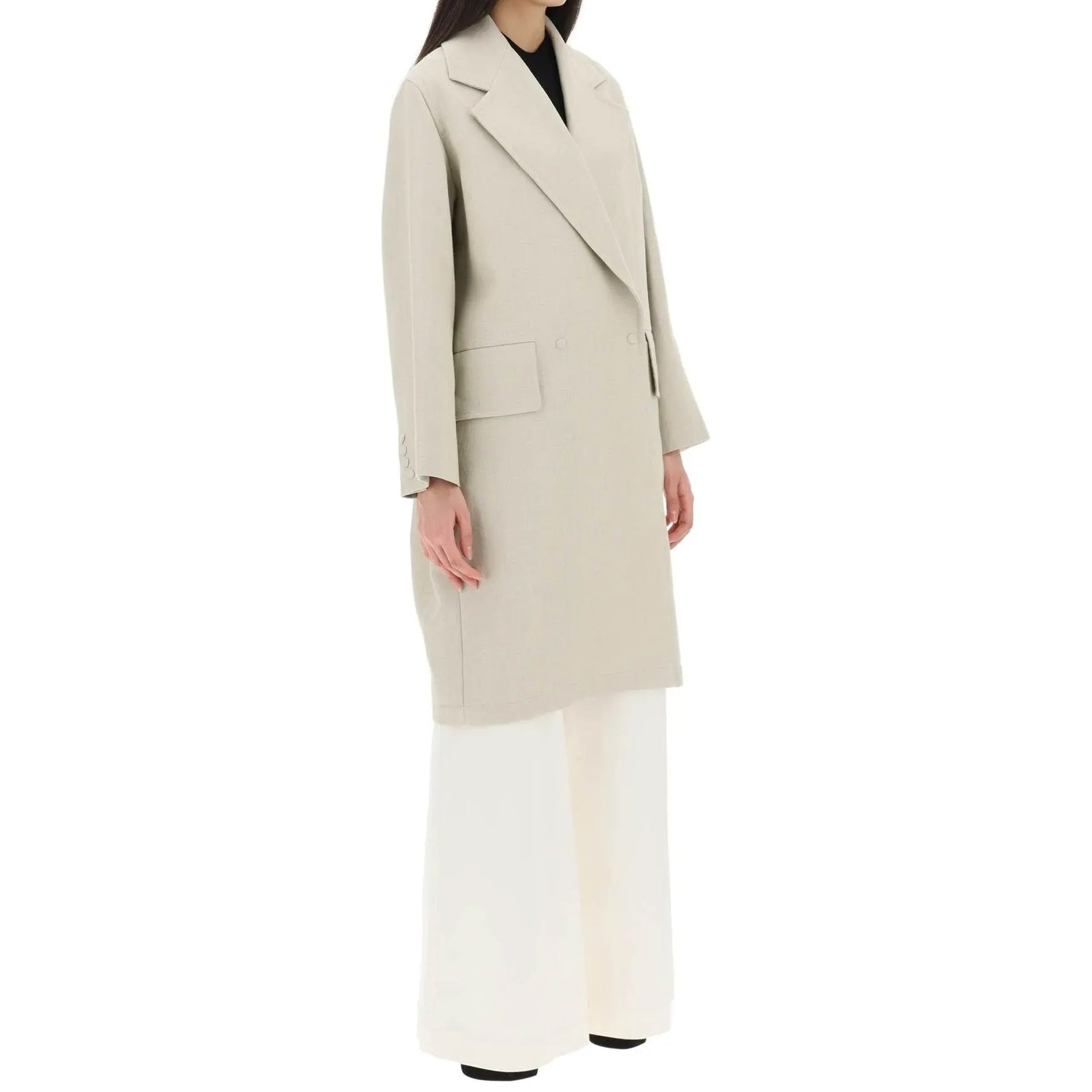 MAX MARA Double-Breasted Linen Jacket for Women