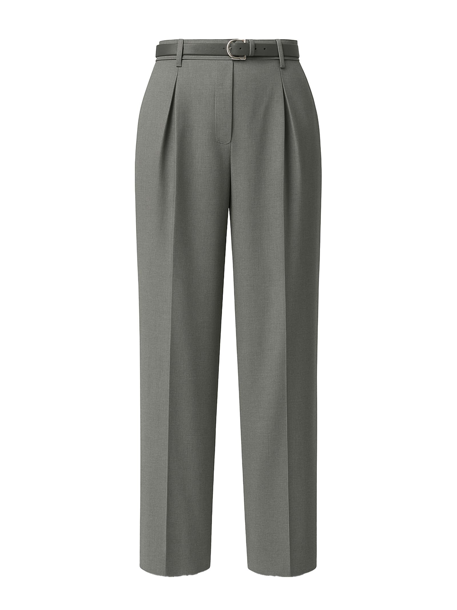 MAX MARA Elegant Wool Twill Trousers with Belt for Women