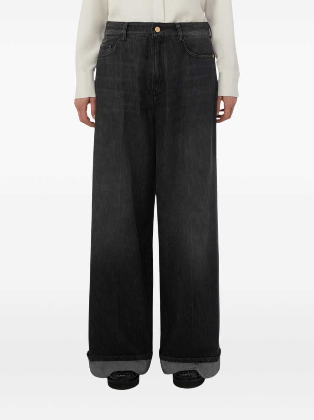 MAX MARA Straight Leg Cuffed Jeans