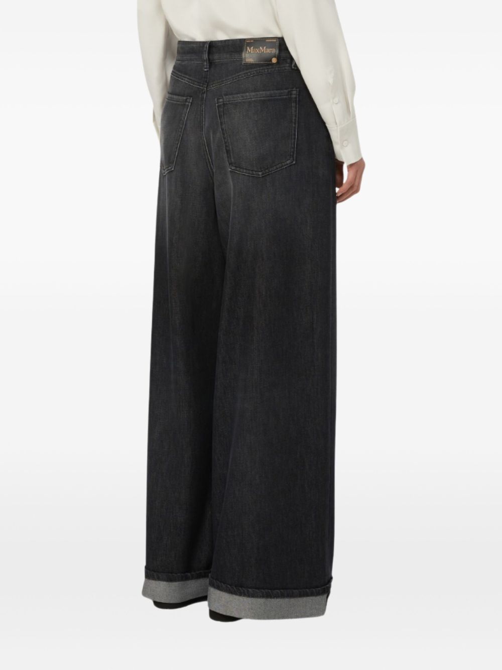 MAX MARA Straight Leg Cuffed Jeans