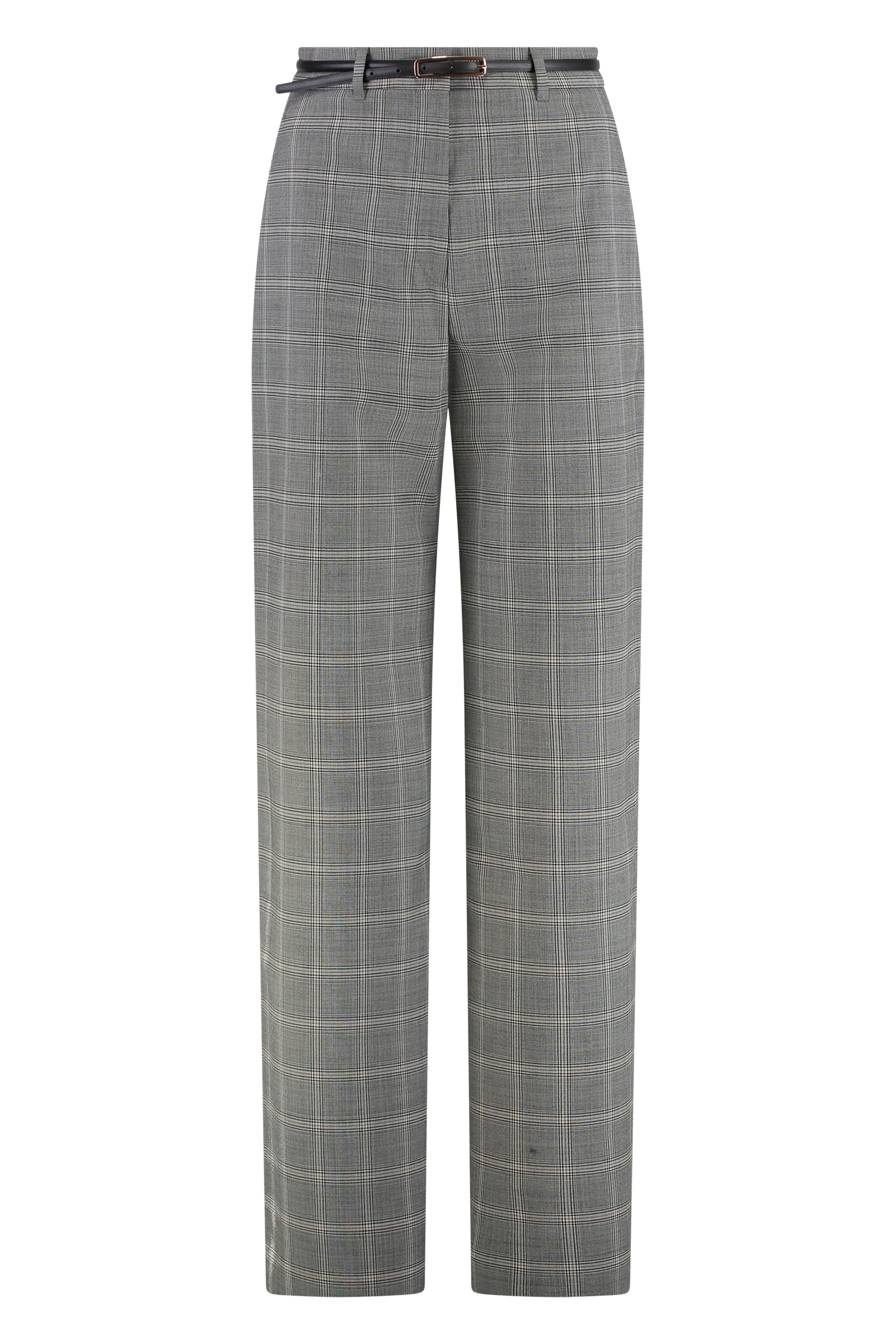 MAX MARA STUDIO Prince of Wales Motif Wool Trousers