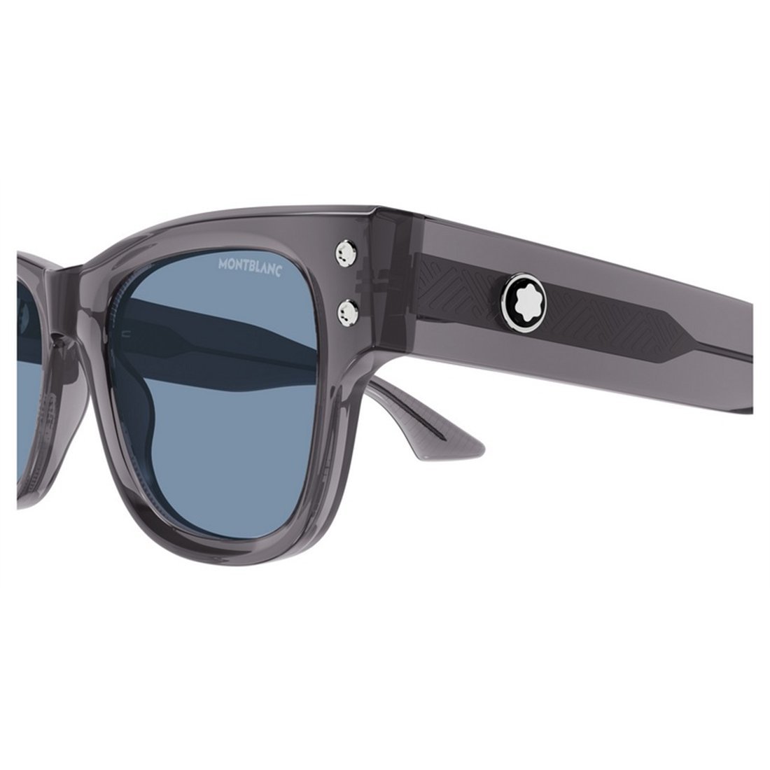 MONTBLANC Men's Light Blue Lens Sunglasses