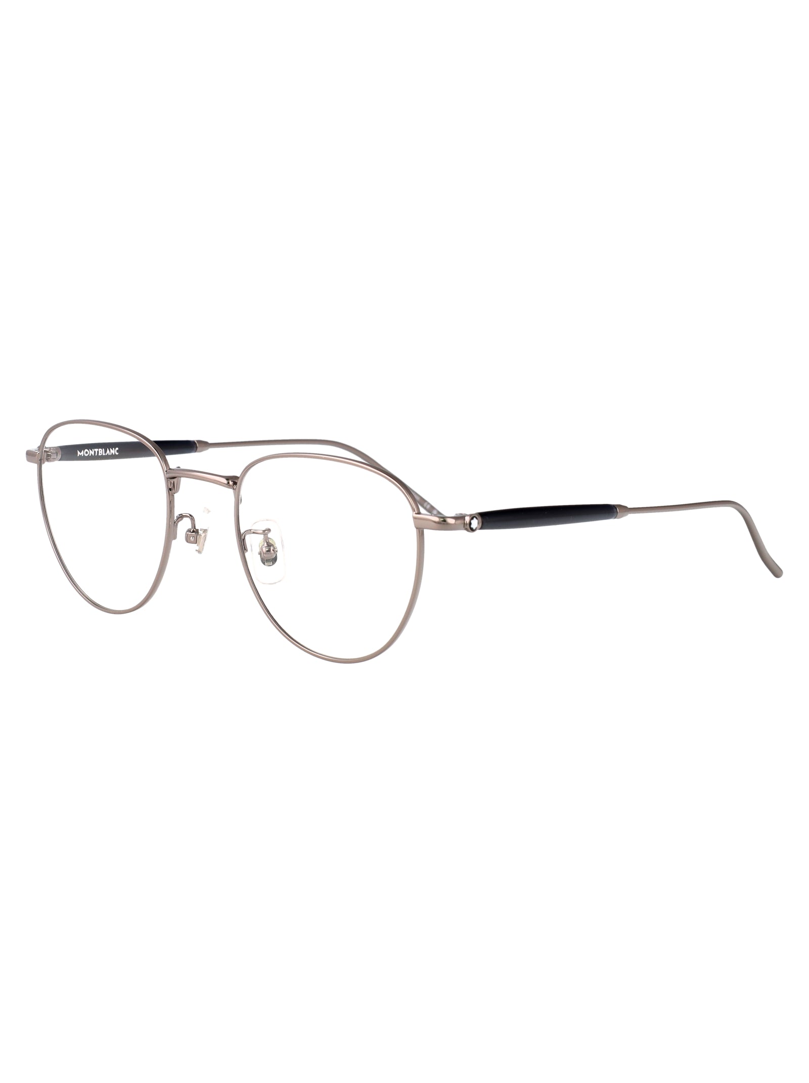 MONTBLANC Elegant Ruthenium-Transparent Mini Optical Glasses for Women