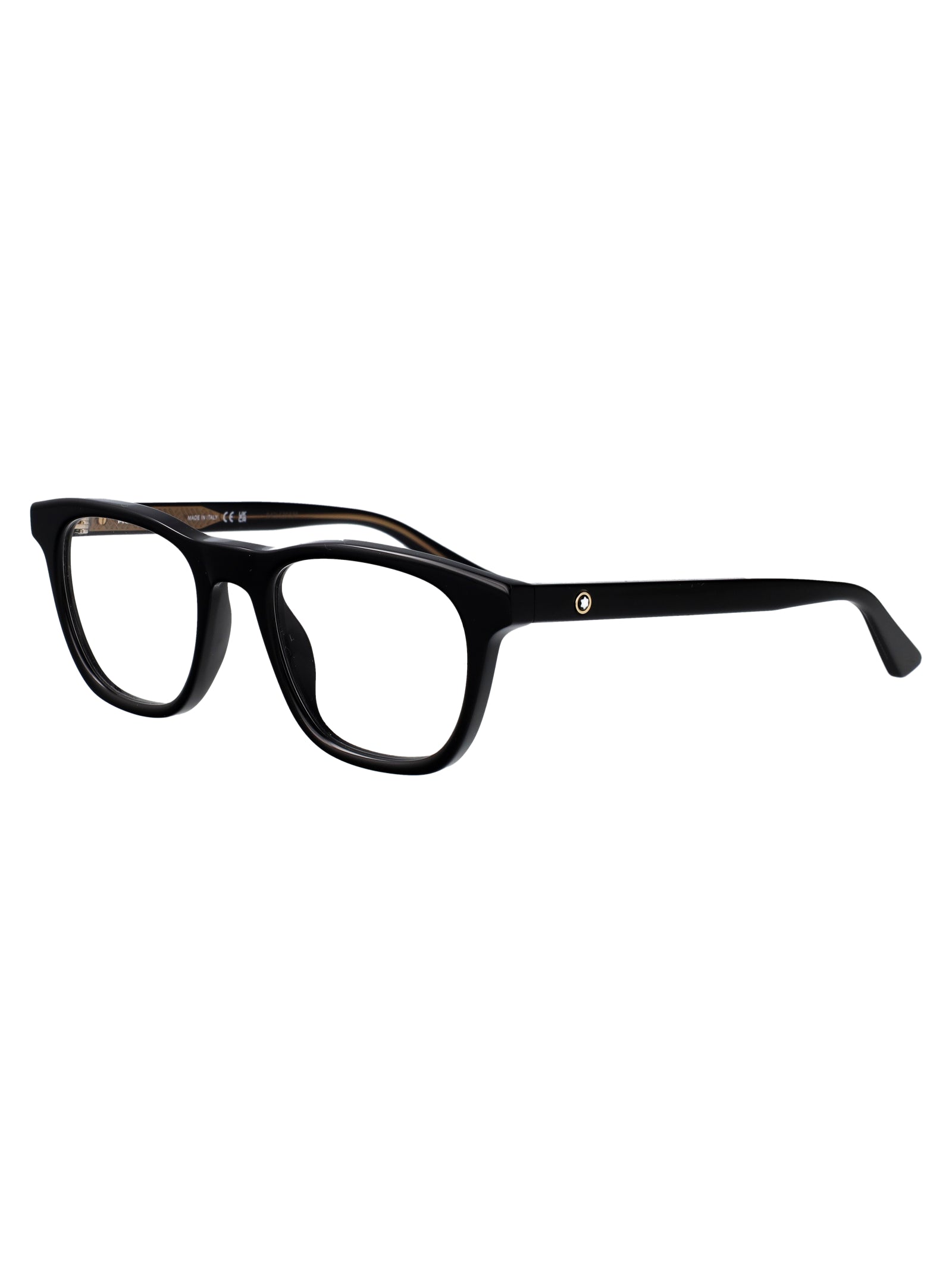 MONTBLANC Transparent Recycled Acetate Optical Glasses for Men