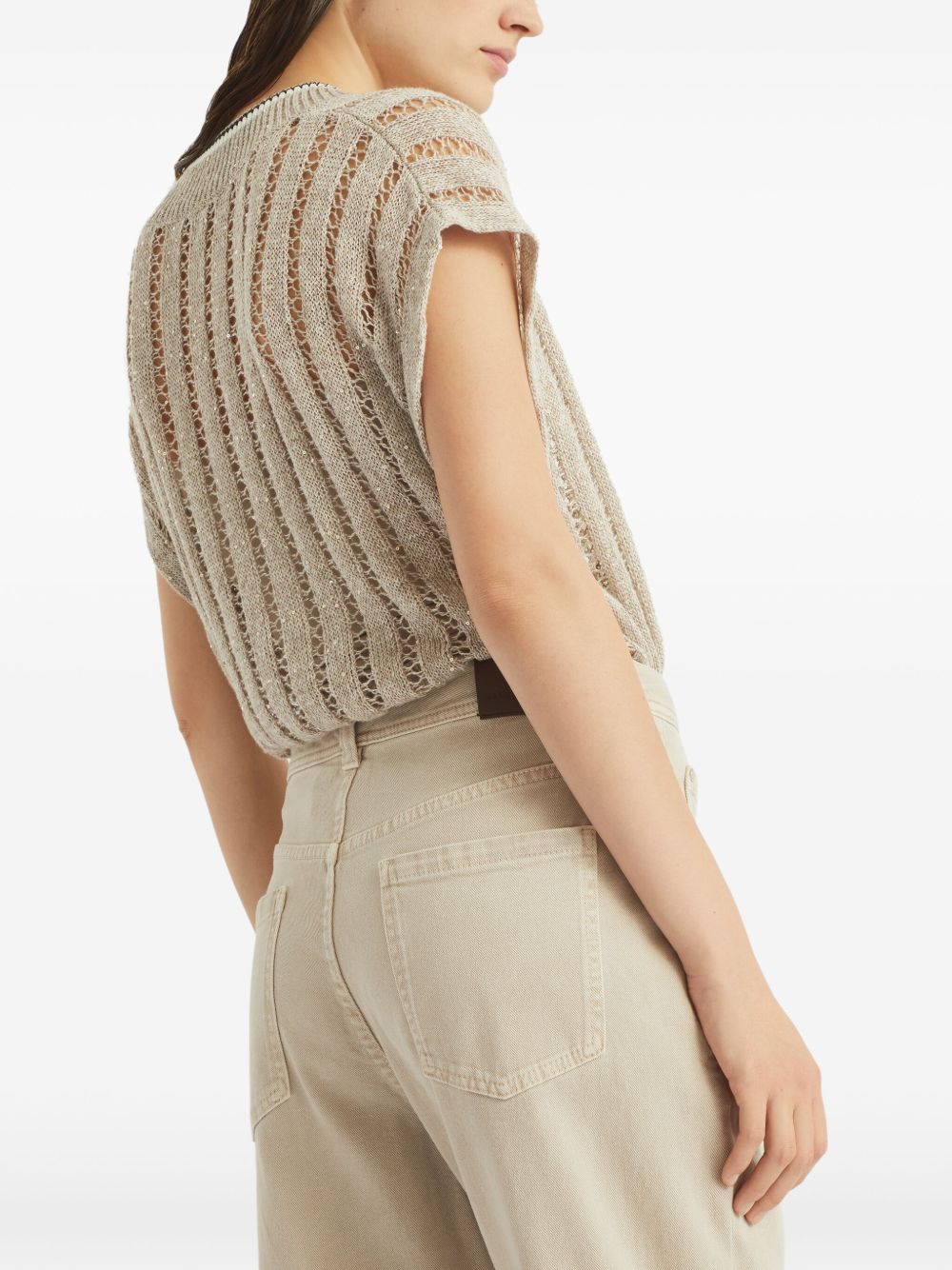 BRUNELLO CUCINELLI Stretch Cotton Blend Trousers for Women