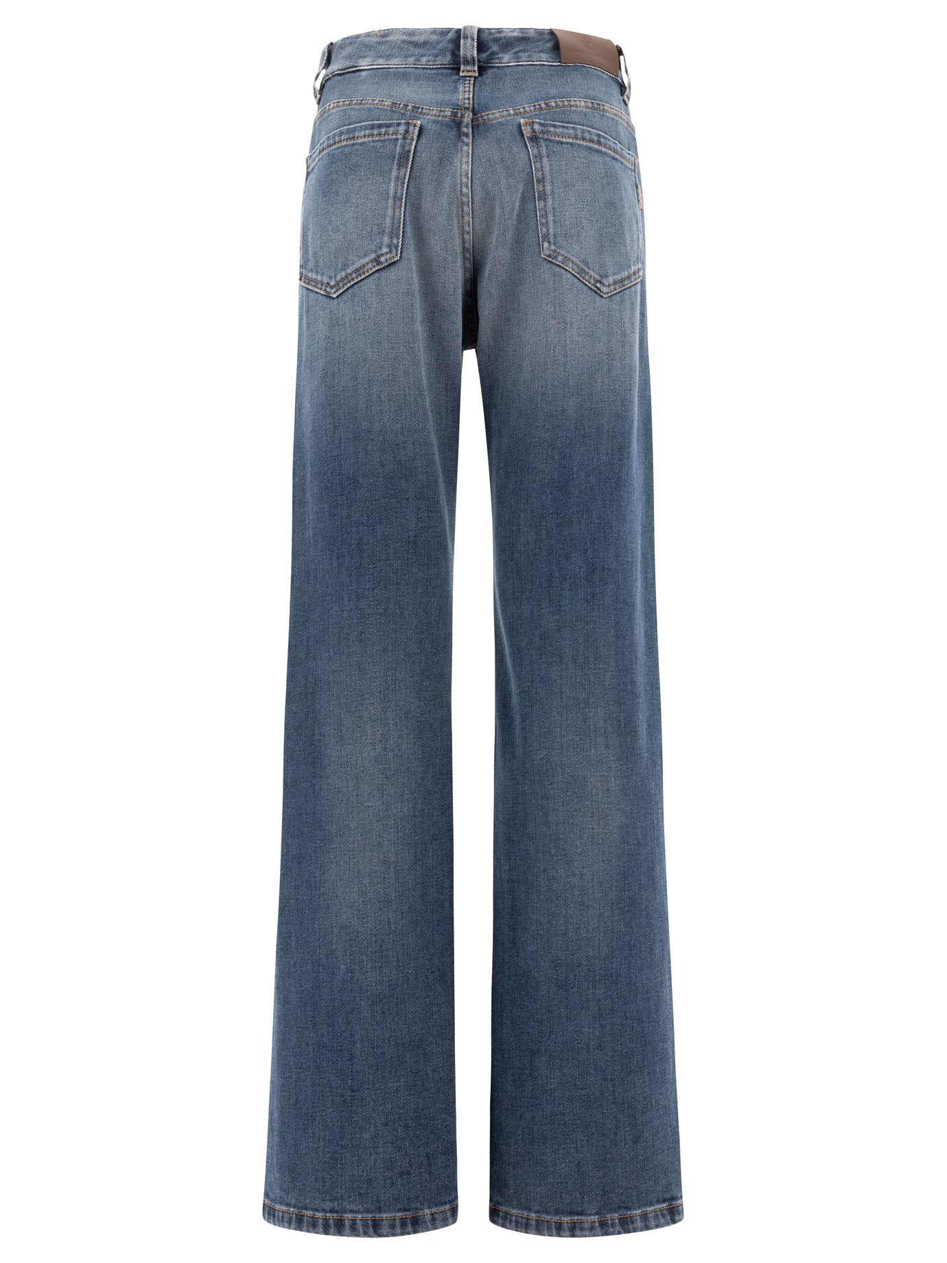 BRUNELLO CUCINELLI Jeans with Shiny Tab for Women