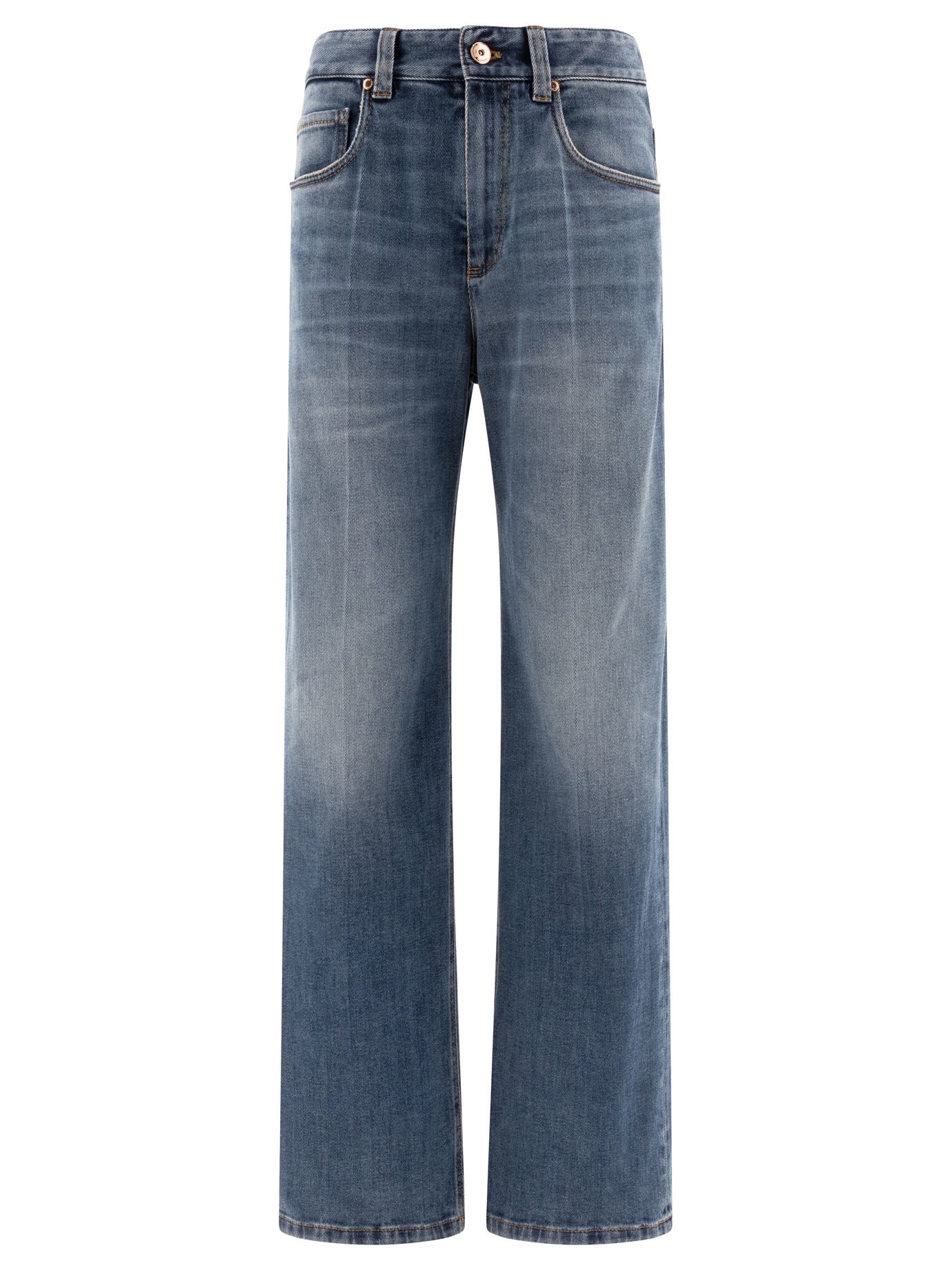 BRUNELLO CUCINELLI Jeans with Shiny Tab for Women