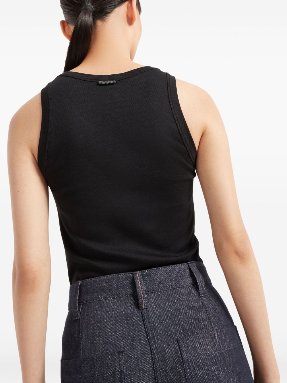 BRUNELLO CUCINELLI Wide Smart Denim Effect Trousers for Women