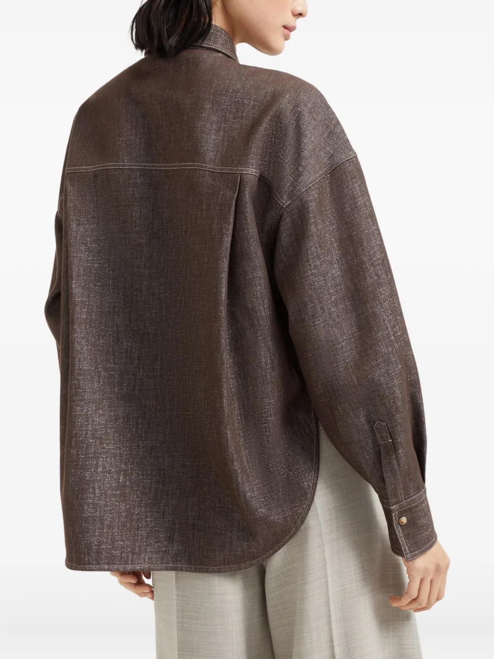 BRUNELLO CUCINELLI Classic Denim Shirt with Chest Pockets - Women’s FW25