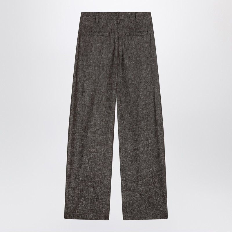 BRUNELLO CUCINELLI Wide Trousers in Cotton Blend