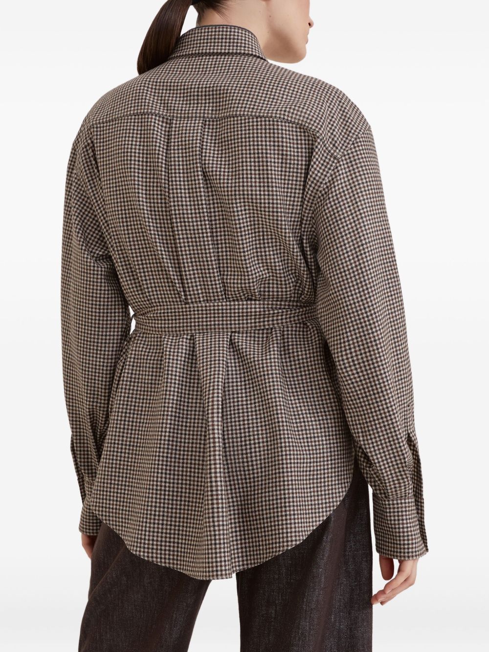 BRUNELLO CUCINELLI Women's Mini Leather C001 Shirt