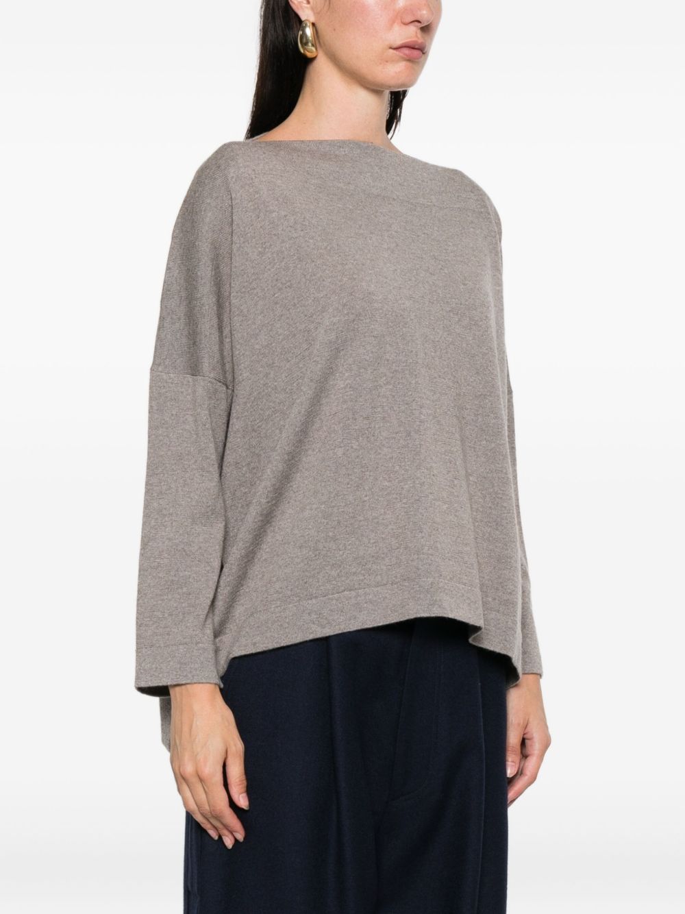 DANIELA GREGIS Wool Boat-Neck Sweater