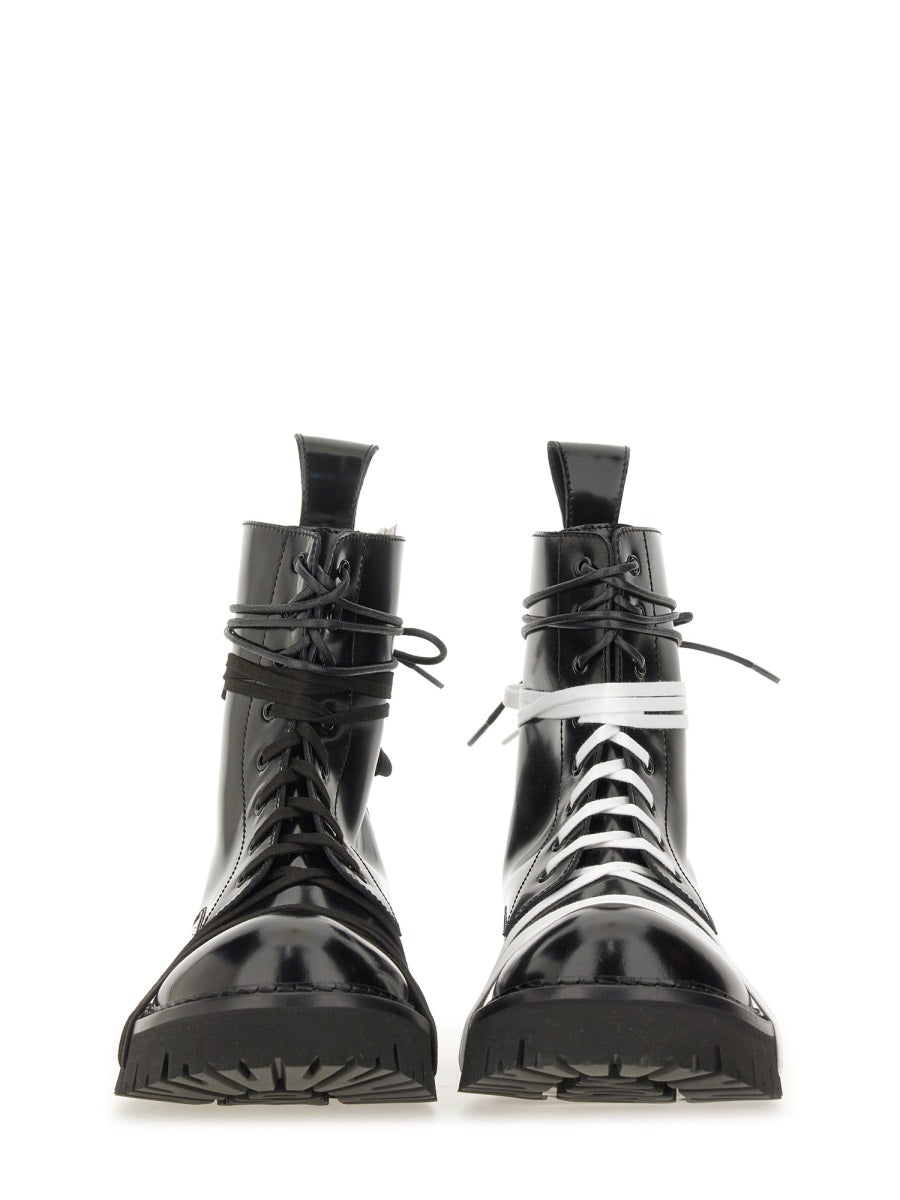 MOSCHINO COUTURE Men's Lace-Up Boot