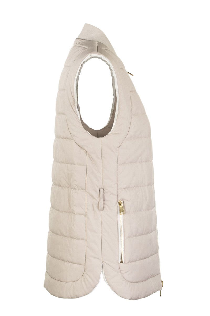 BRUNELLO CUCINELLI Sleeveless Down Vest for Women - Lightweight Transitional Layer