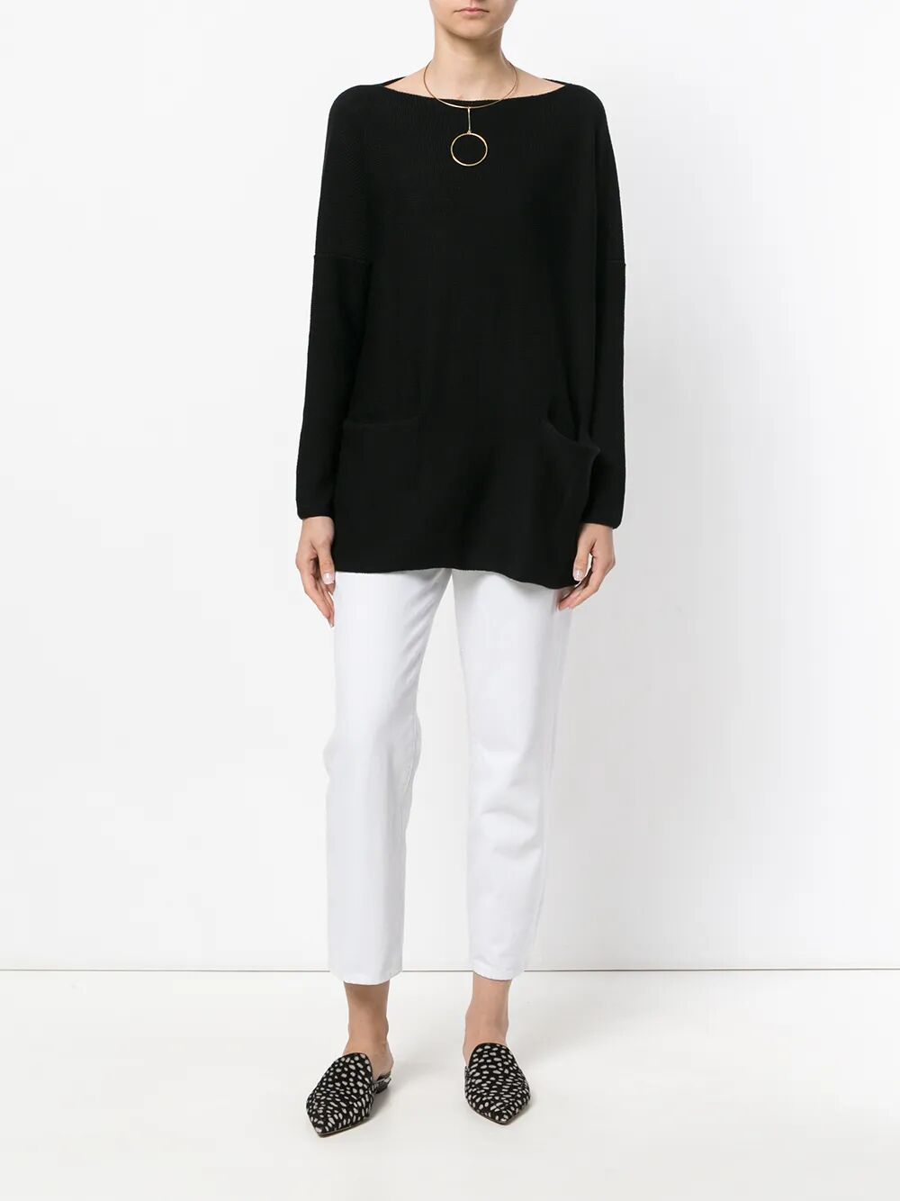 DANIELA GREGIS Boatneck Sweater with Pockets