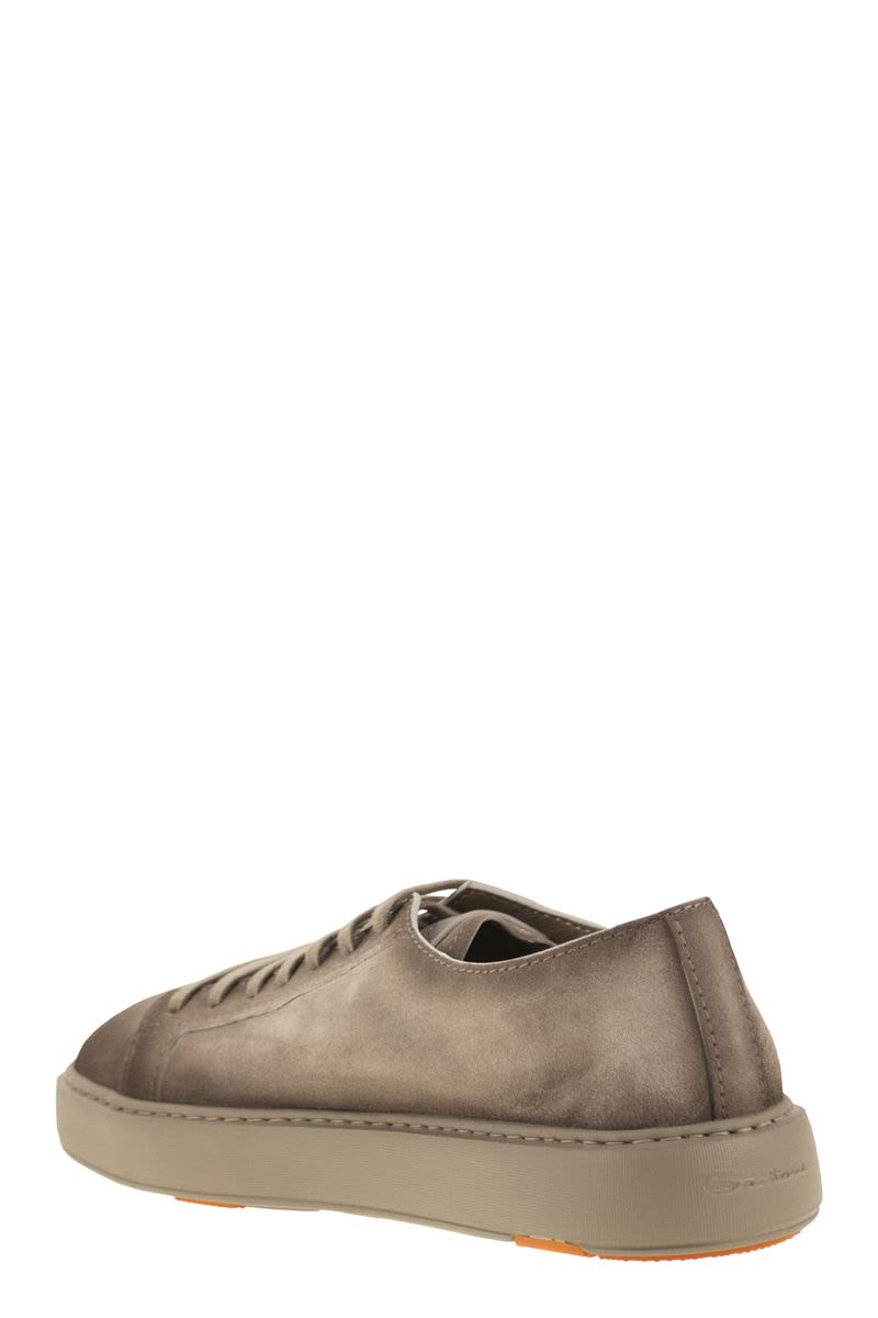 SANTONI Suede Sneaker - Men's FW25 Collection