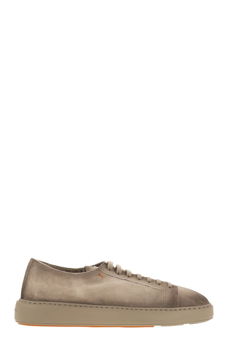 SANTONI Suede Sneaker - Men's FW25 Collection