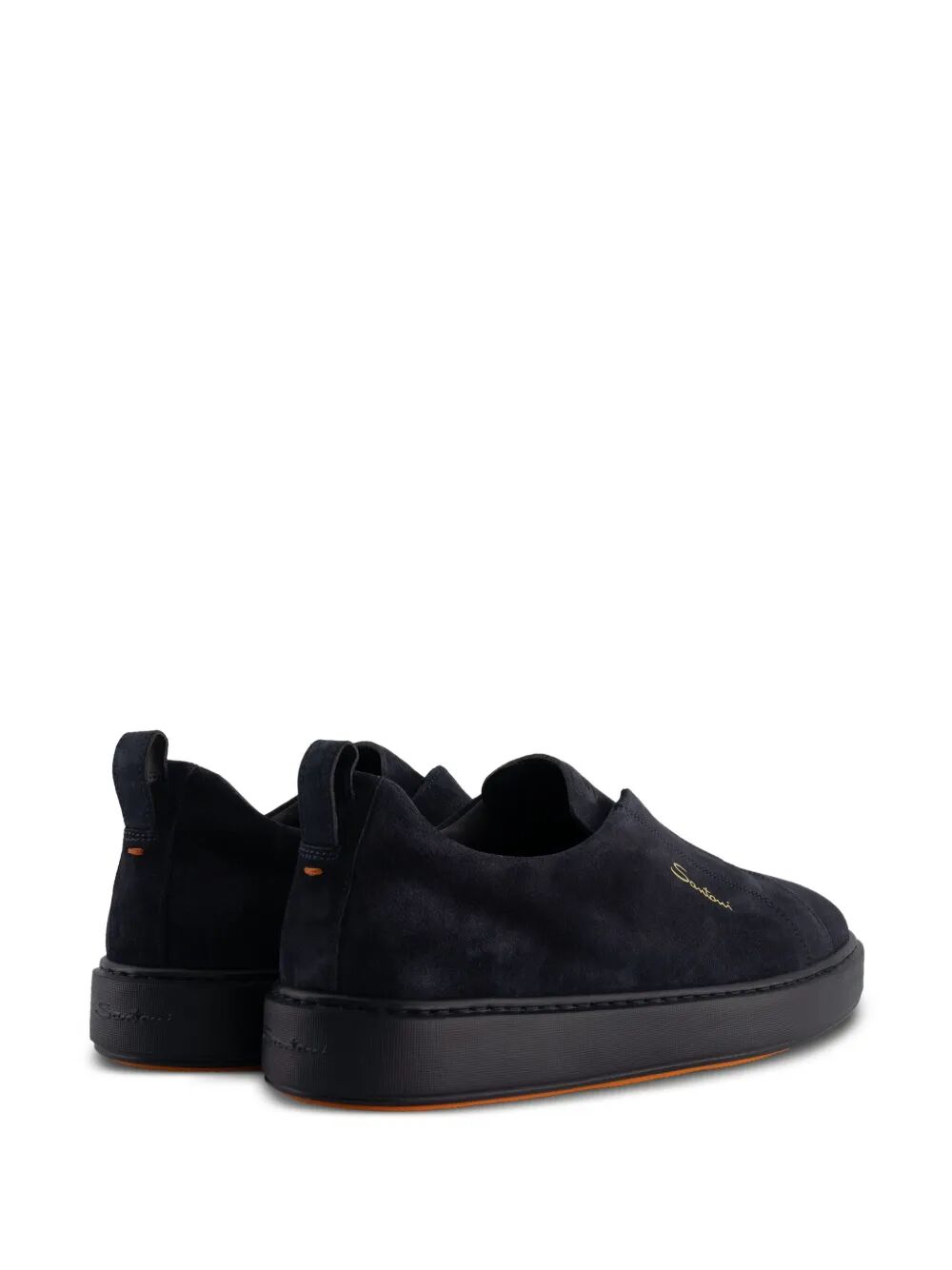 SANTONI Easy-On Leather Sneaker for Men