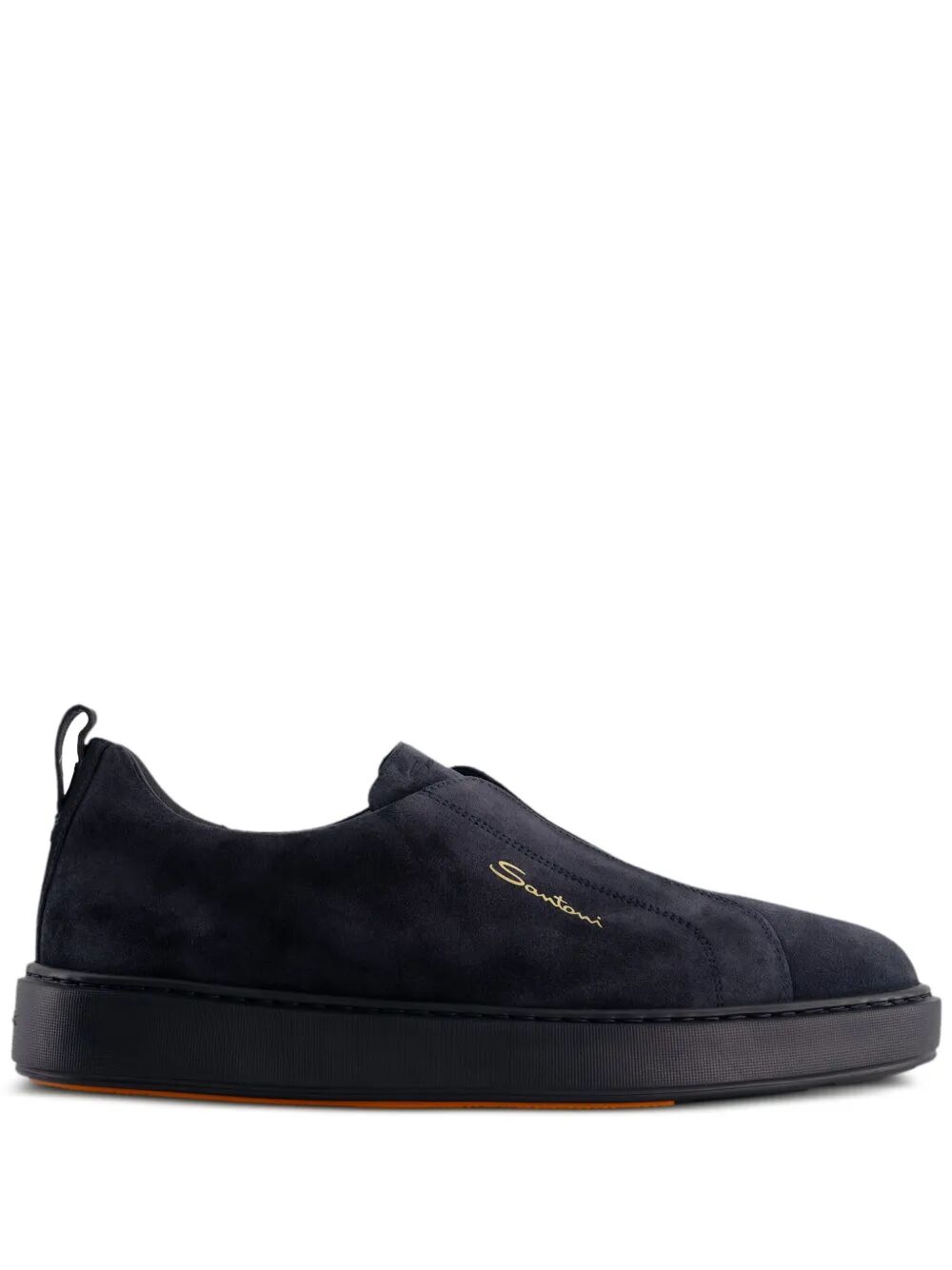 SANTONI Easy-On Leather Sneaker for Men