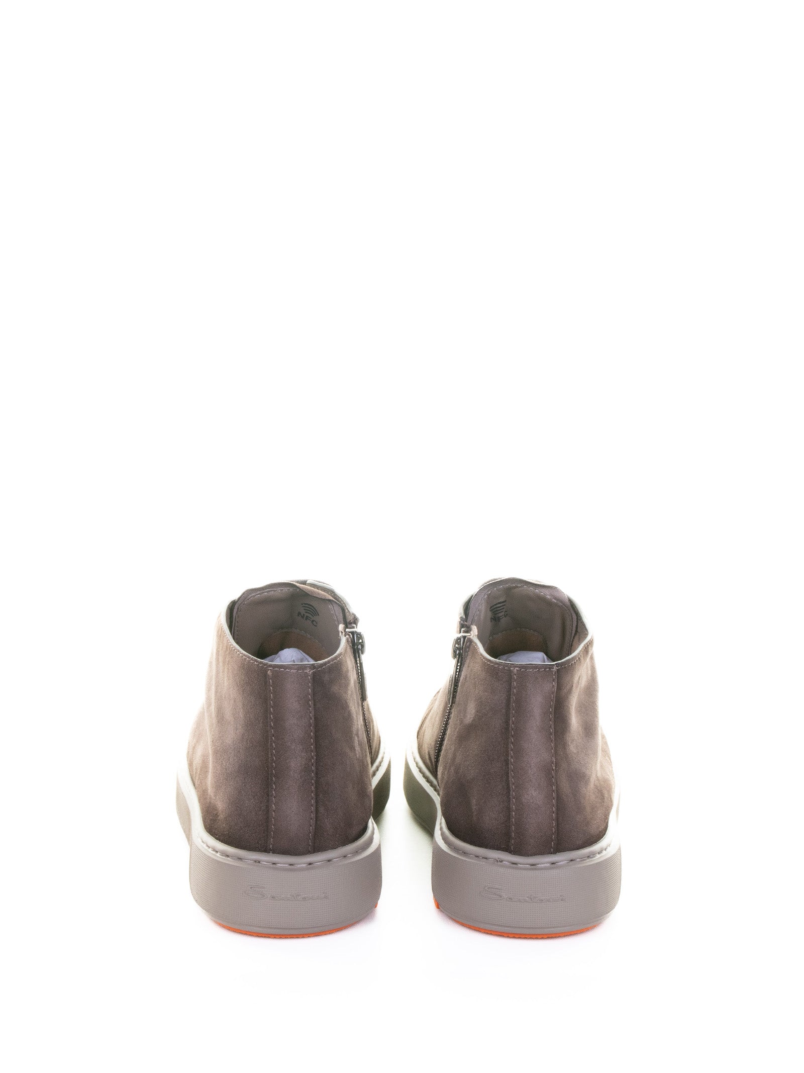 SANTONI Suede Polish Boots