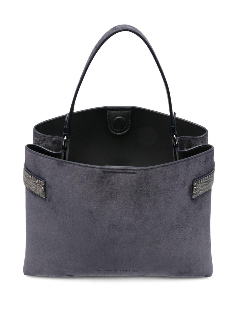 BRUNELLO CUCINELLI Suede Leather Handbag with Single Top Handle