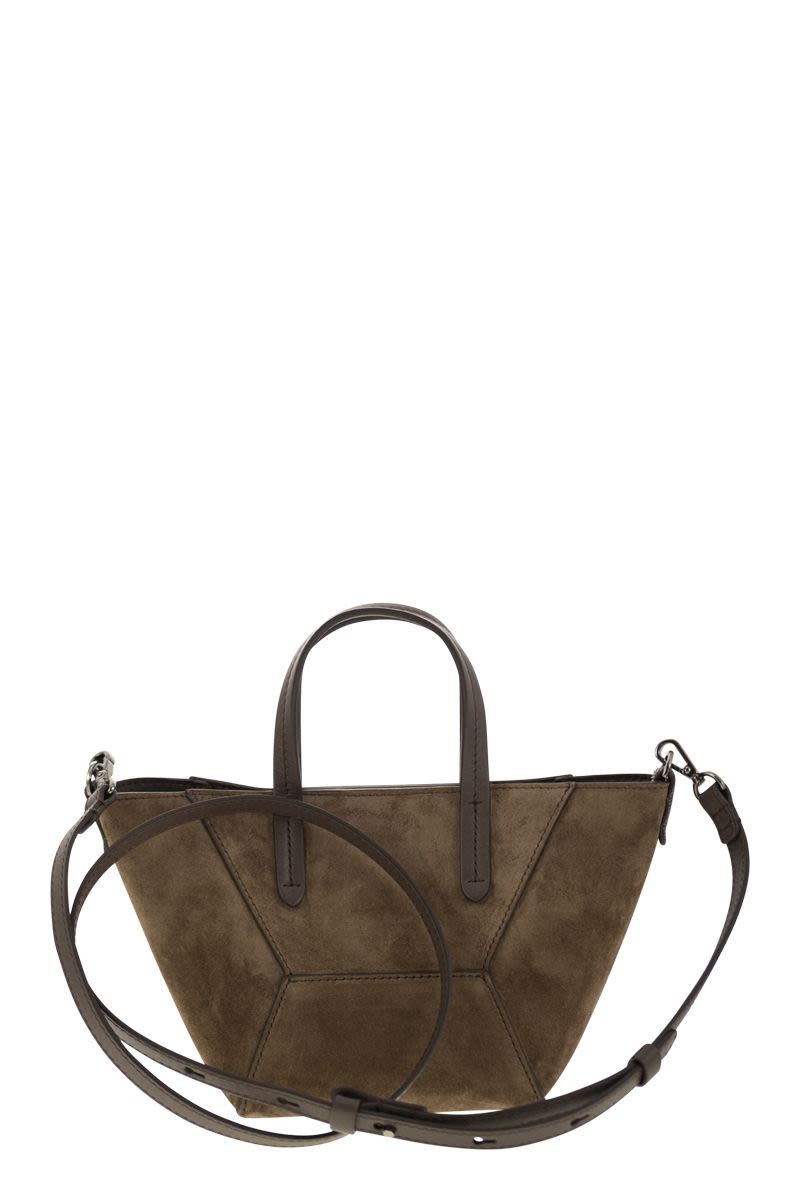 BRUNELLO CUCINELLI Mini Suede Handbag with Jewelry