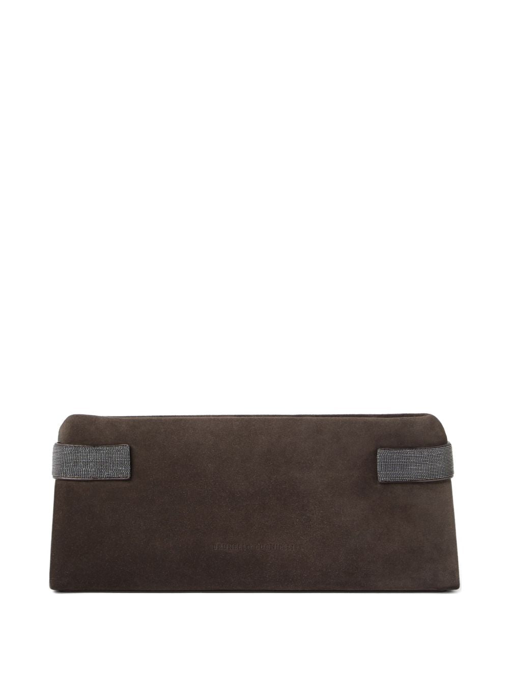 BRUNELLO CUCINELLI Suede Leather Clutch Handbag