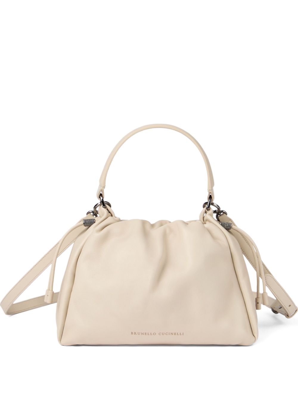 BRUNELLO CUCINELLI Mini Leather Bucket Handbag