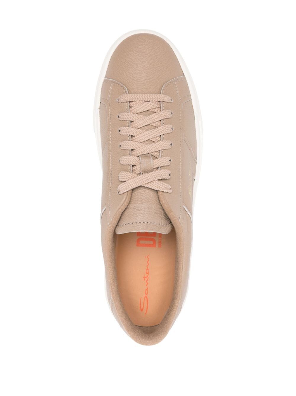 SANTONI Men's Premium Leather Sneakers - FW25 Collection