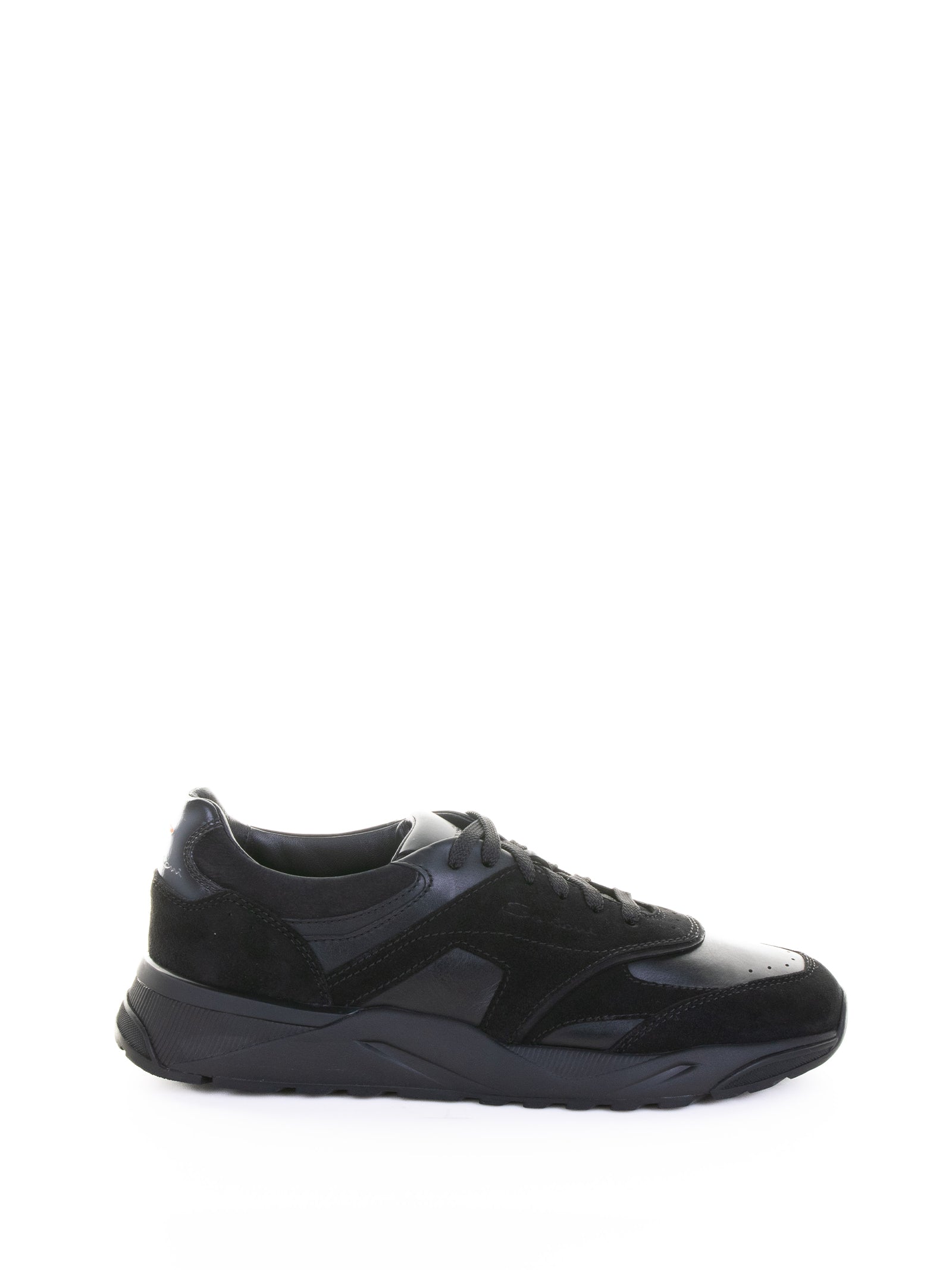 SANTONI Suede Sneakers for Men