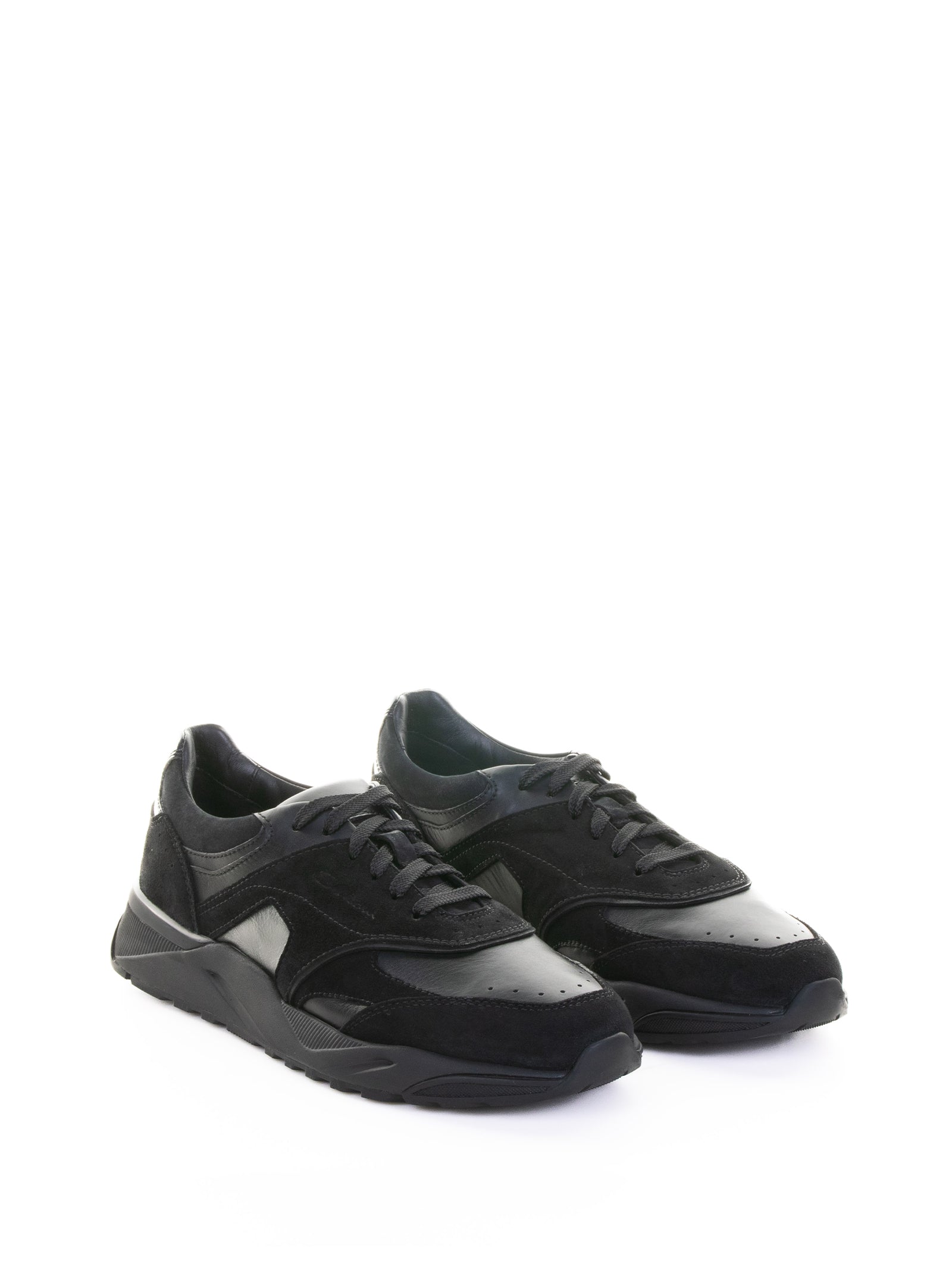 SANTONI Suede Sneakers for Men