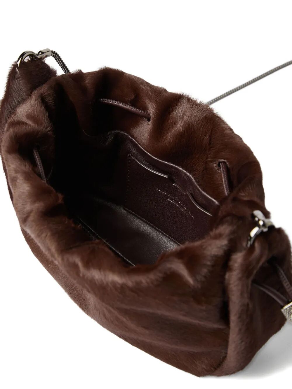 BRUNELLO CUCINELLI Mellow Mini Bucket Handbag - 26x14x6.5 cm